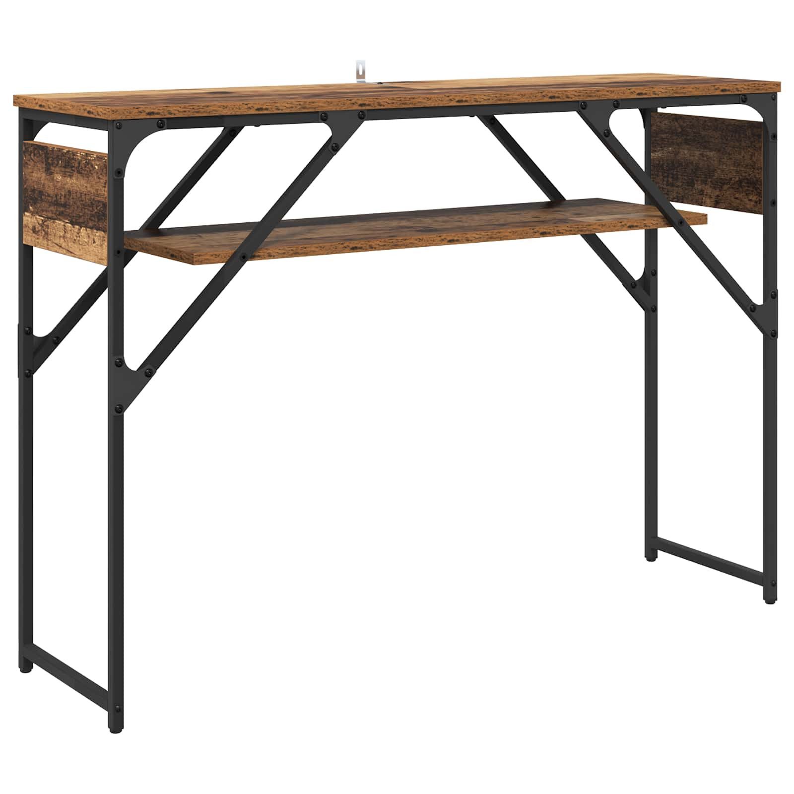 vidaXL Schreibtisch Konsolentisch Altholz Holzwerkstoff 105x30x75cm (1-St)