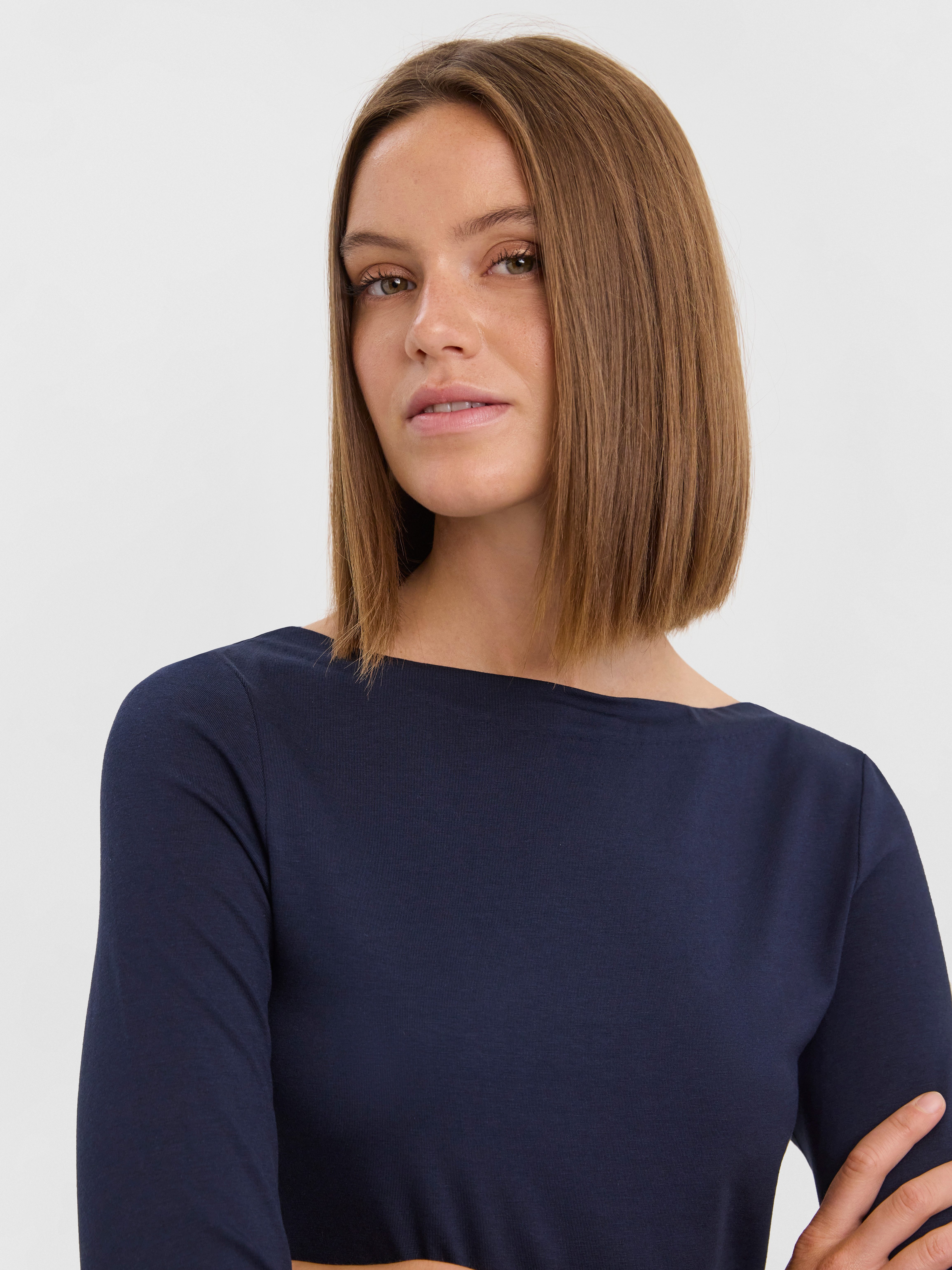 Vero Moda 3/4-Arm-Shirt VMPANDA MODAL 3/4 TOP JRS NOOS Baumwollmischung, regular fit – Bild 2 von 5