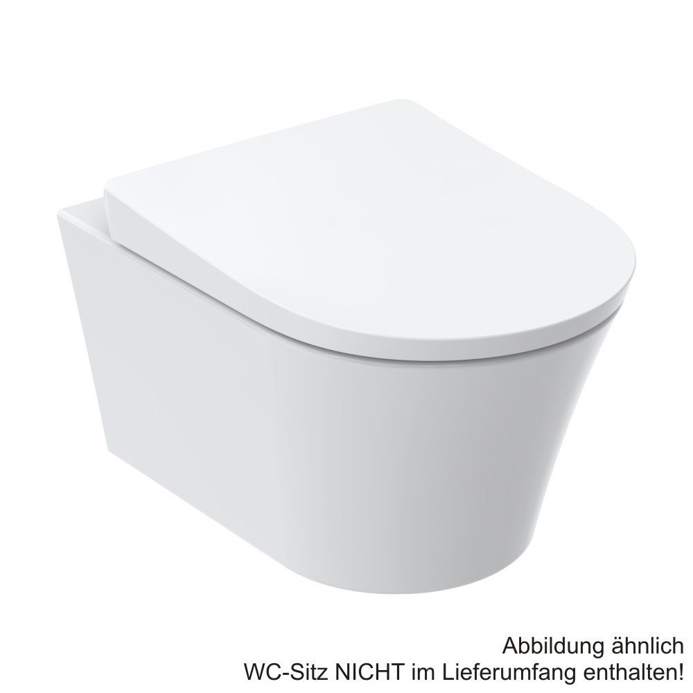 TOTO WC-Komplettset TOTO GP Wand-Tiefspül-WC randlos, Tornado Flush kreisend, weiß, CW553Y