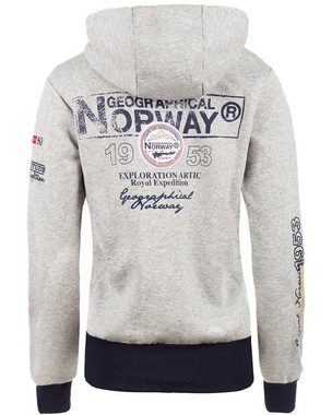 Geographical Norway Kapuzensweatjacke Damen Hoodie baflyer (1-tlg) mit Kapuze und Aufnähern