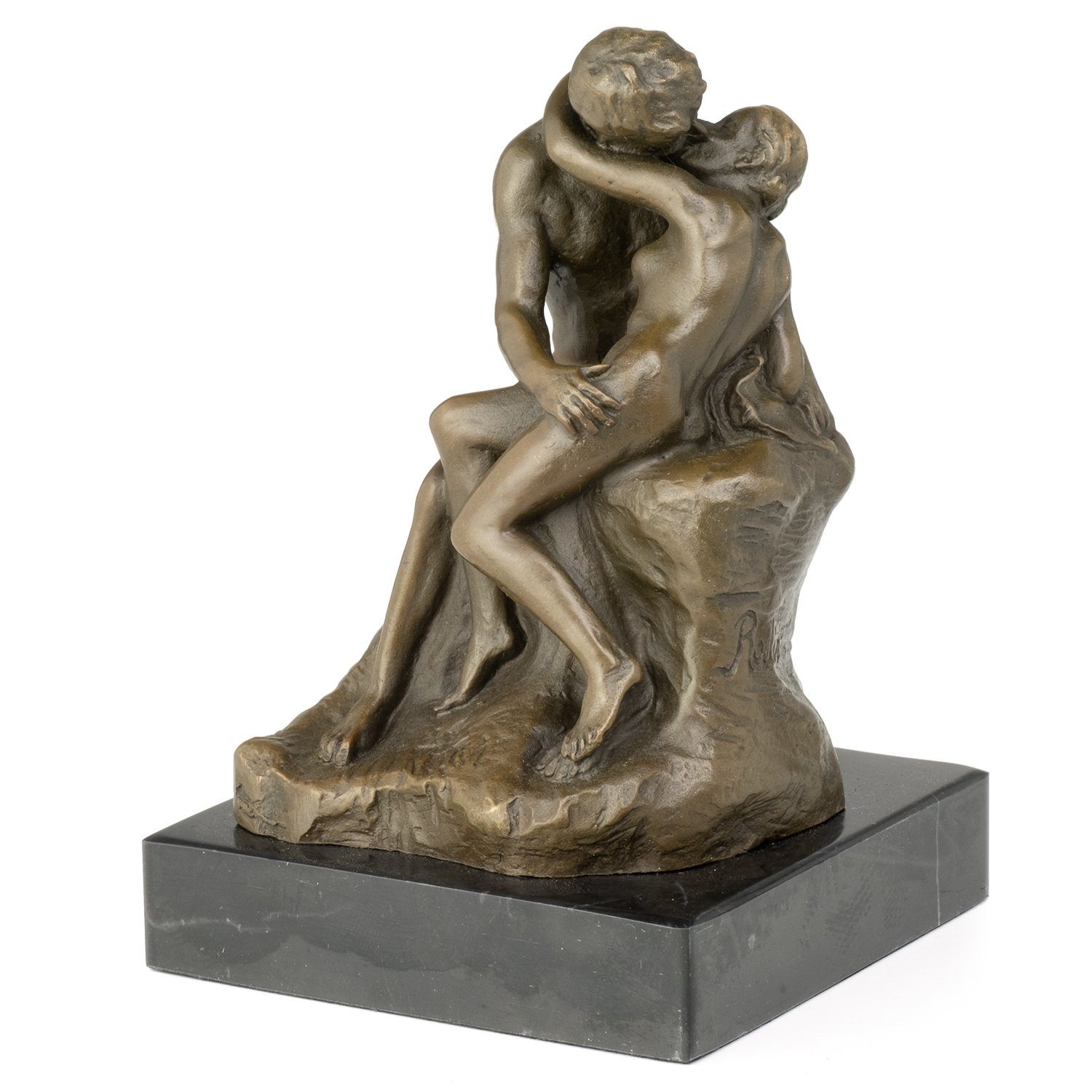 Moritz Skulptur Bronzefigur Kuss von Rodin, Figuren Statue Skulpturen Antik-Stil | Skulpturen