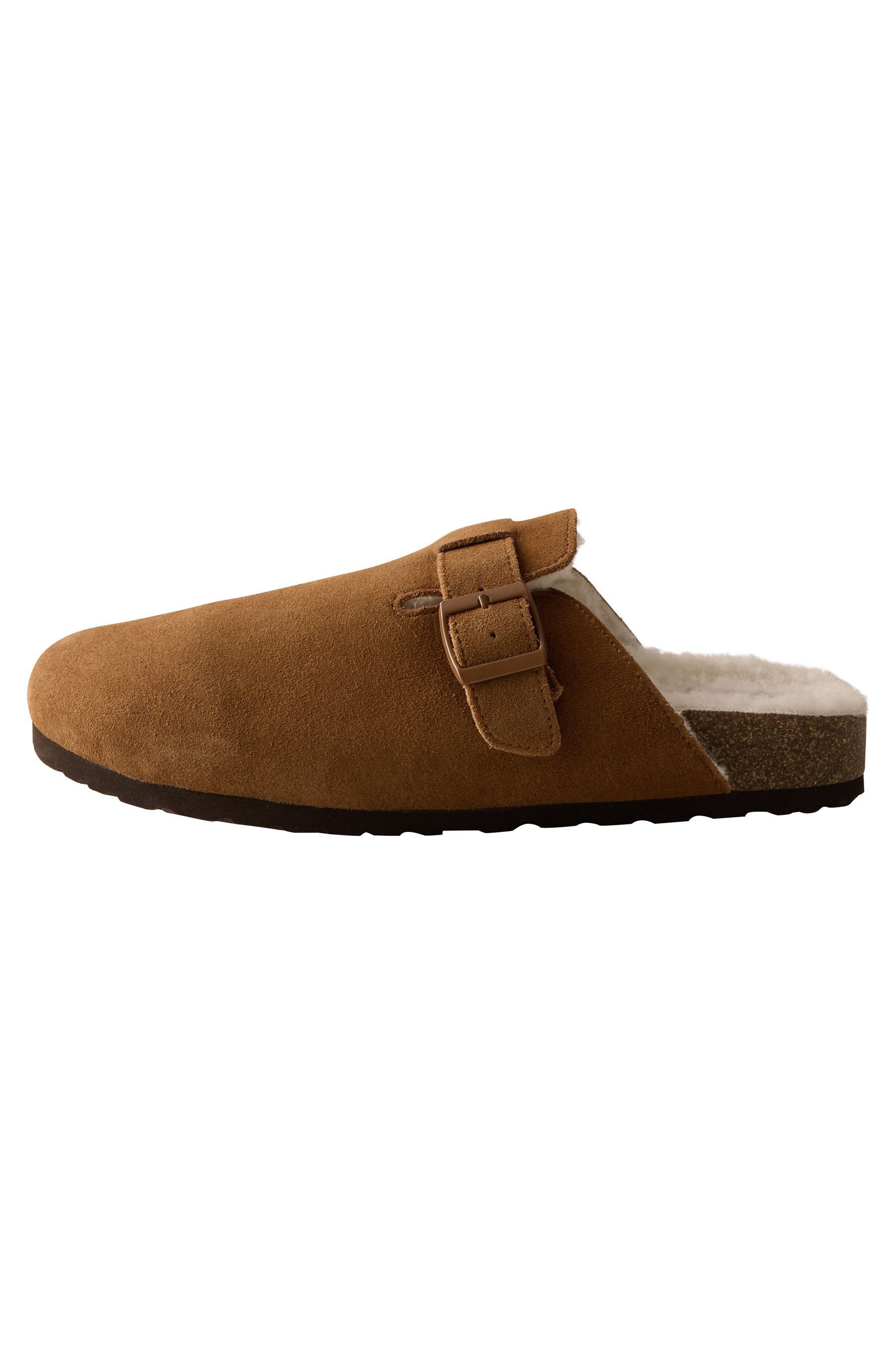 Next Hausschuhe aus Veloursleder mit Schnalle Hausschuh (1-tlg)
