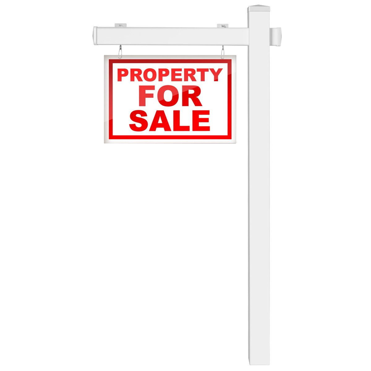 COSTWAY Standtafel, Schilder Pfosten 180 cm, Immobilien-Posterstand