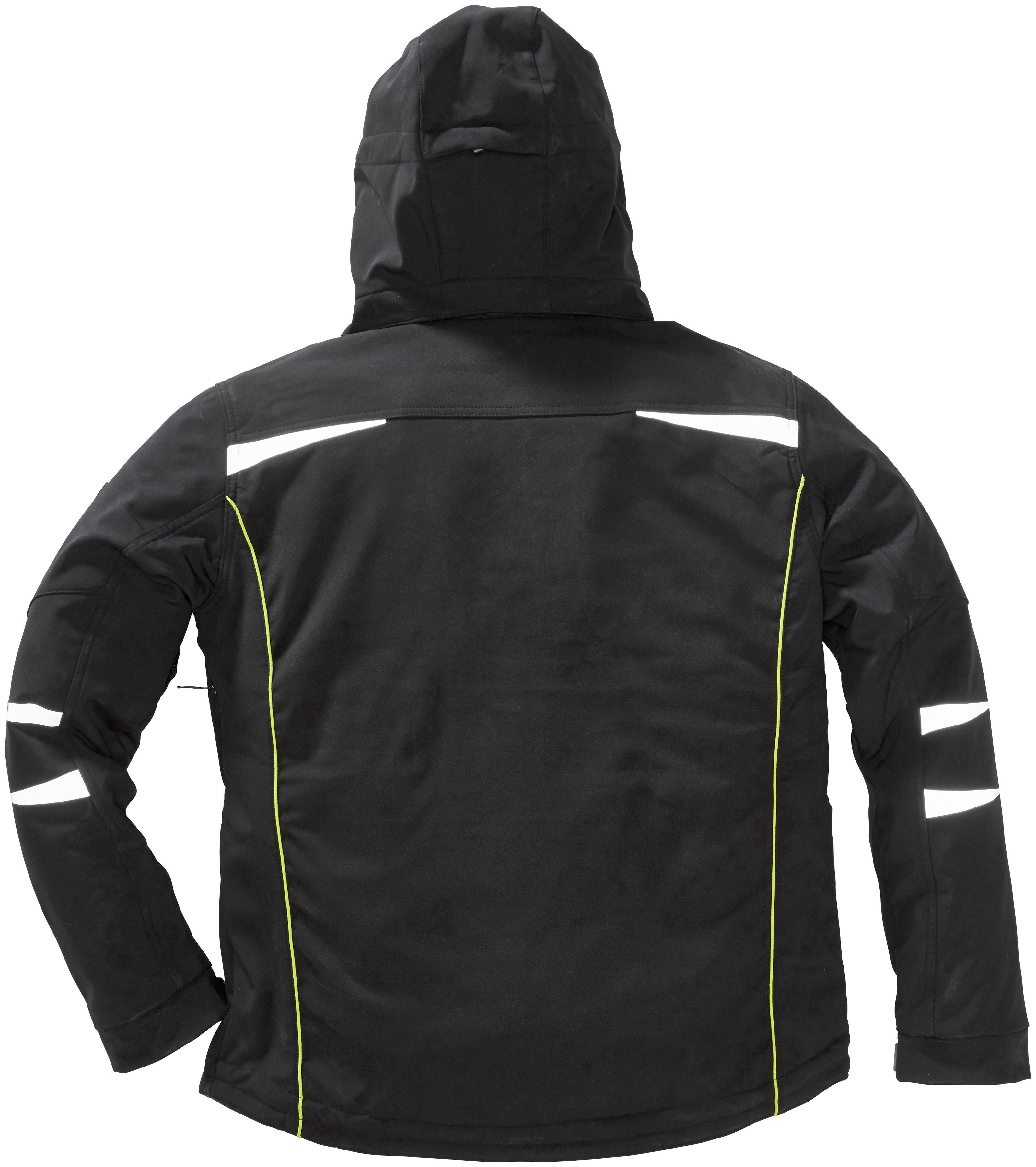 ULTRA Bullstar schwarz-limette Softshelljacke und winddicht wasserabweisend