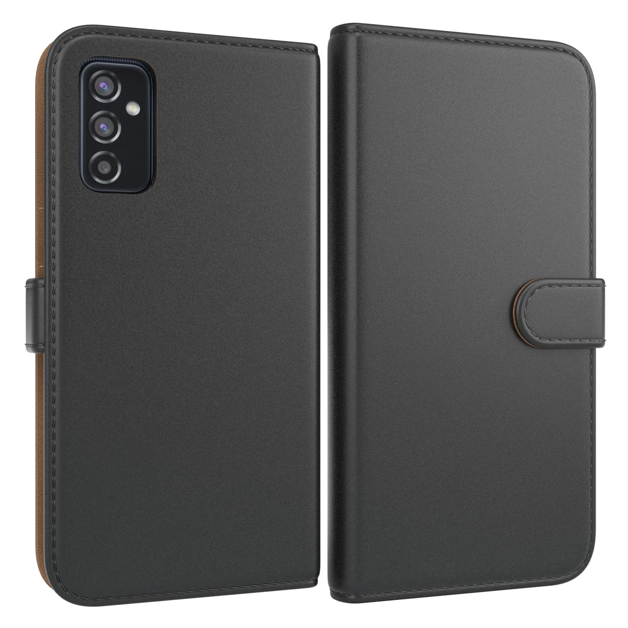 EAZY CASE Handyhülle Uni Bookstyle für Samsung Galaxy M52 5G 6,7 Zoll, Schutzhülle mit Standfunktion Kartenfach Handytasche aufklappbar Etui