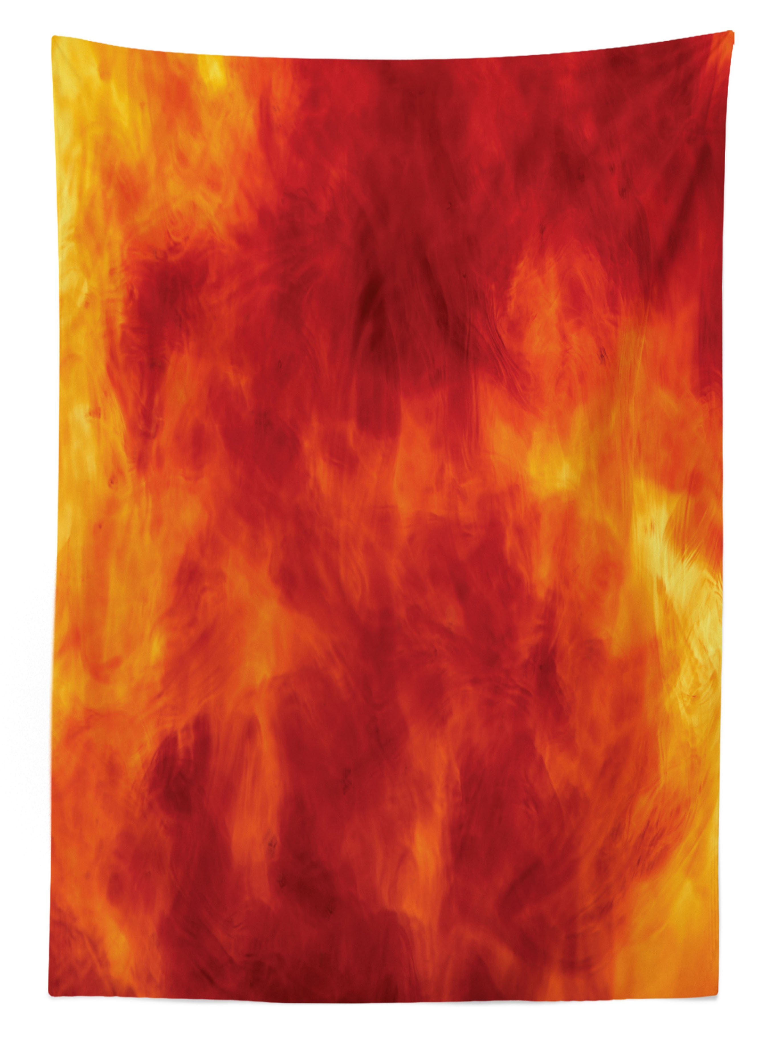 Abakuhaus Tischdecke Bereich Entwurf und Feuer Außen Für den Klare Flammen Orange geeignet Farben, Farbfest Waschbar