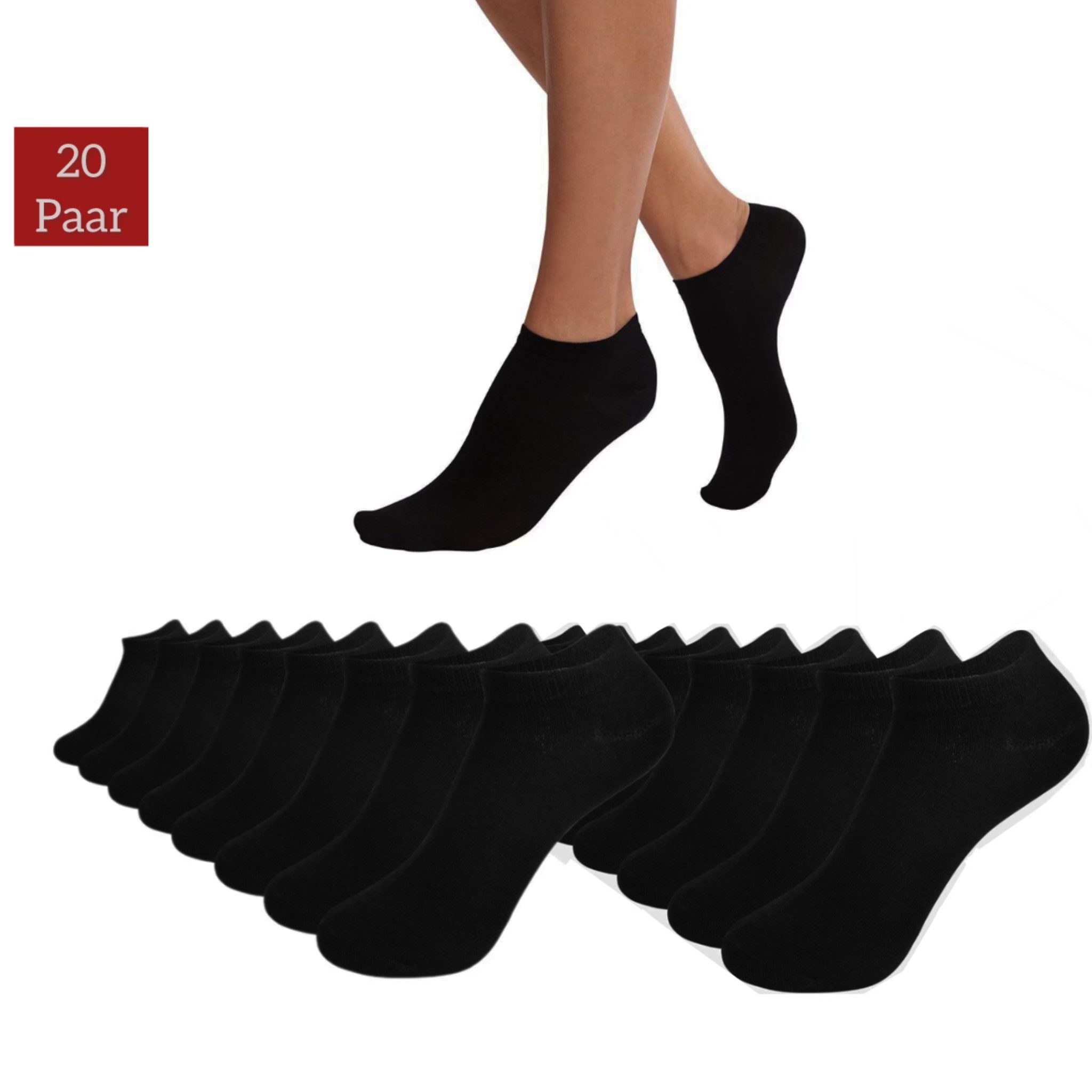 NERS Kurzsocken aus Baumwolle 10-20 Paar, günstig online kaufen