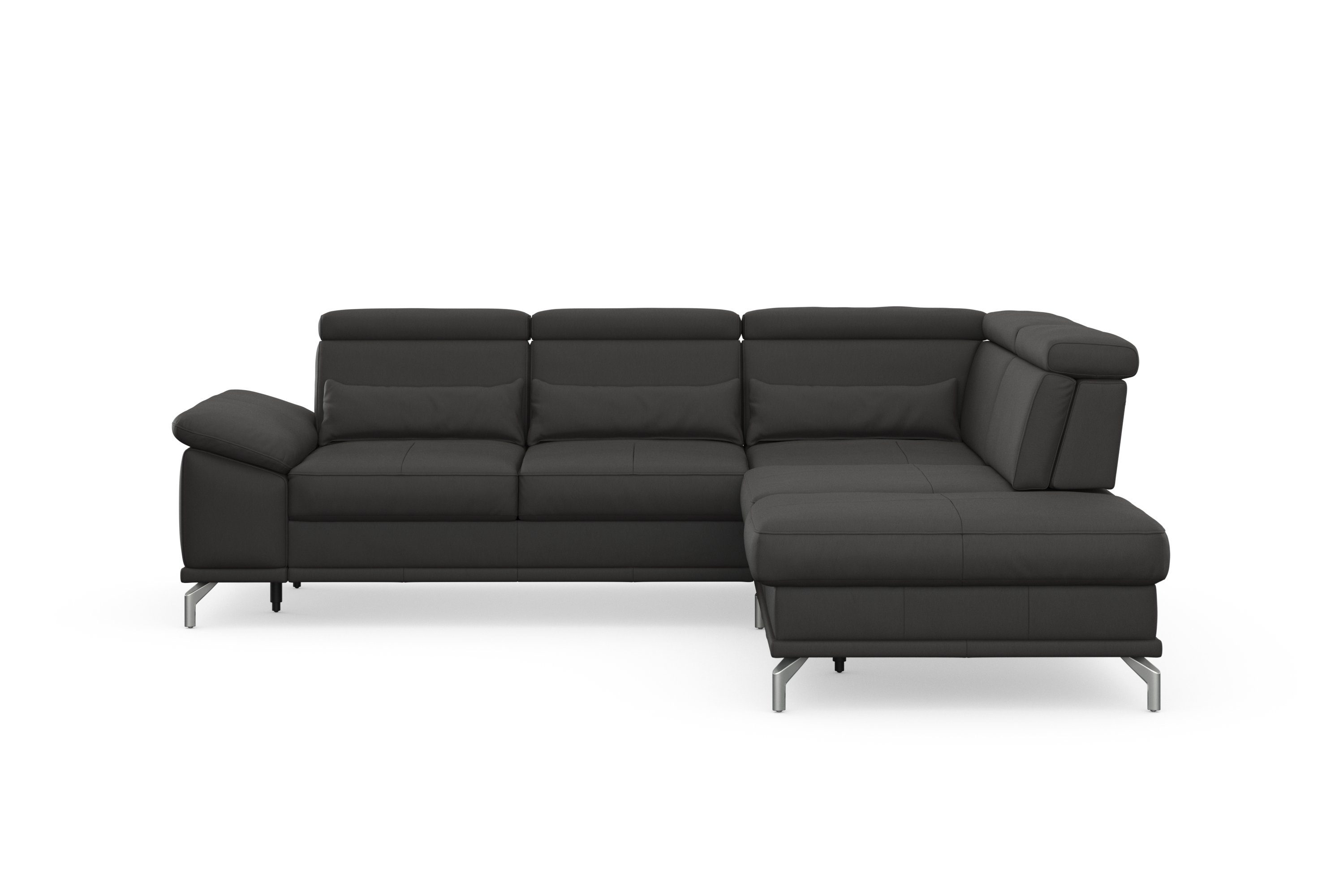 sit&more Ecksofa "Cabrio L-Form, mit Sitztiefenverstellung, Arm- und Kopfte günstig online kaufen