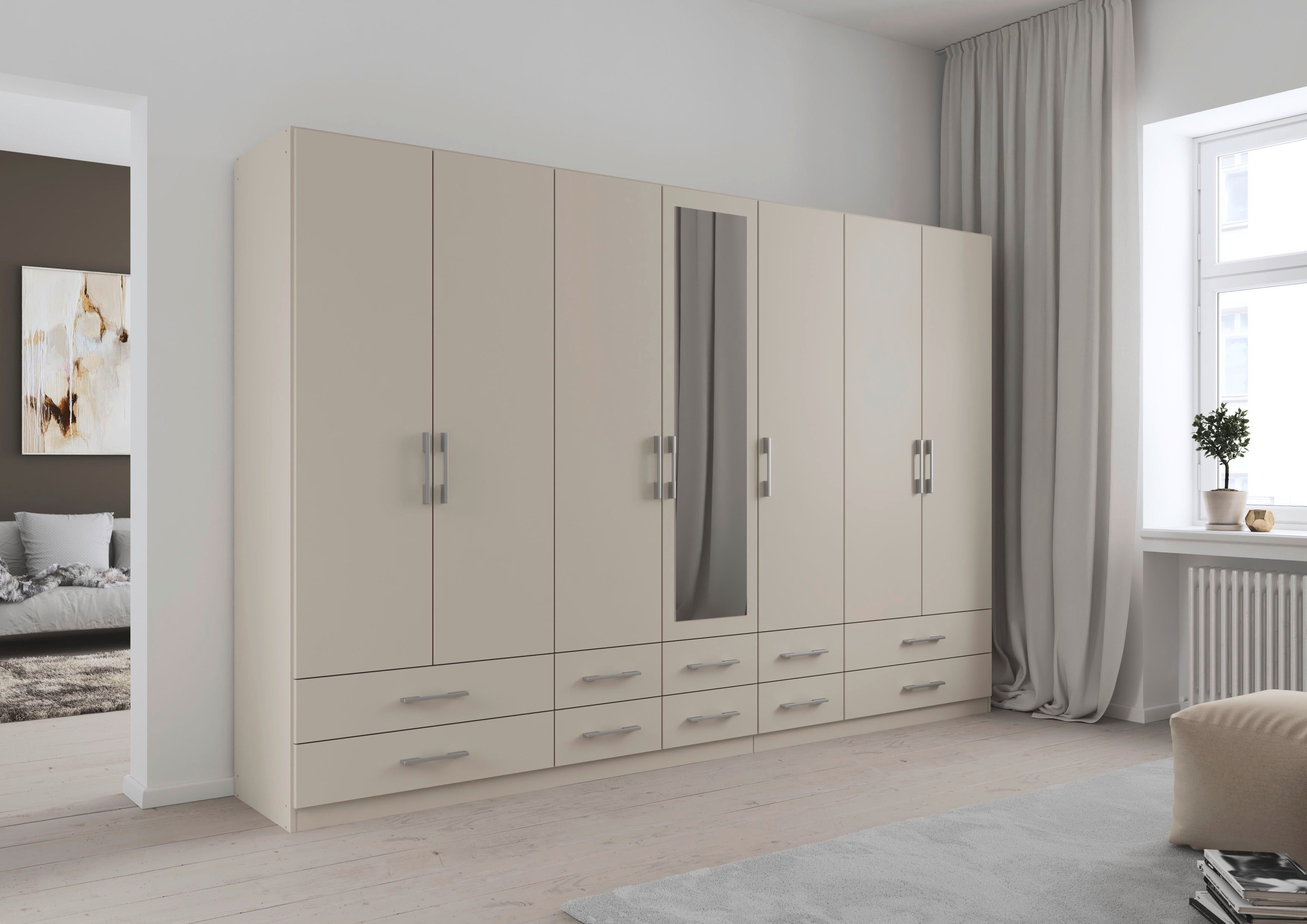 rauch Kleiderschrank Schrank Garderobenschrank Mehrzweckschrank Schlafzimmer HERSBRUCK (3 verschiedene Ausstattungen BASIC/CLASSIC/PREMIUM (inkl. SOFT-CLOSE) mi – Bild 2 von 5