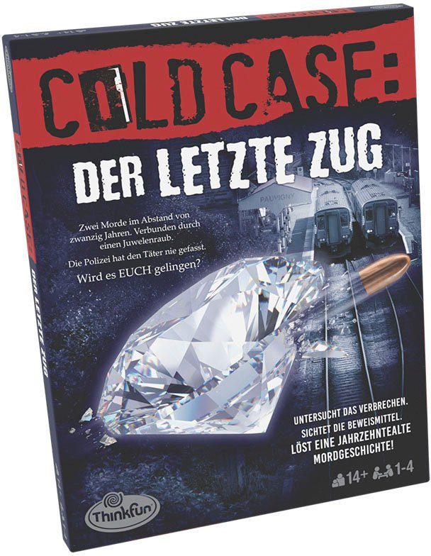 Thinkfun® Spiel Cold Case: Der letzte Zug, Familienspiel