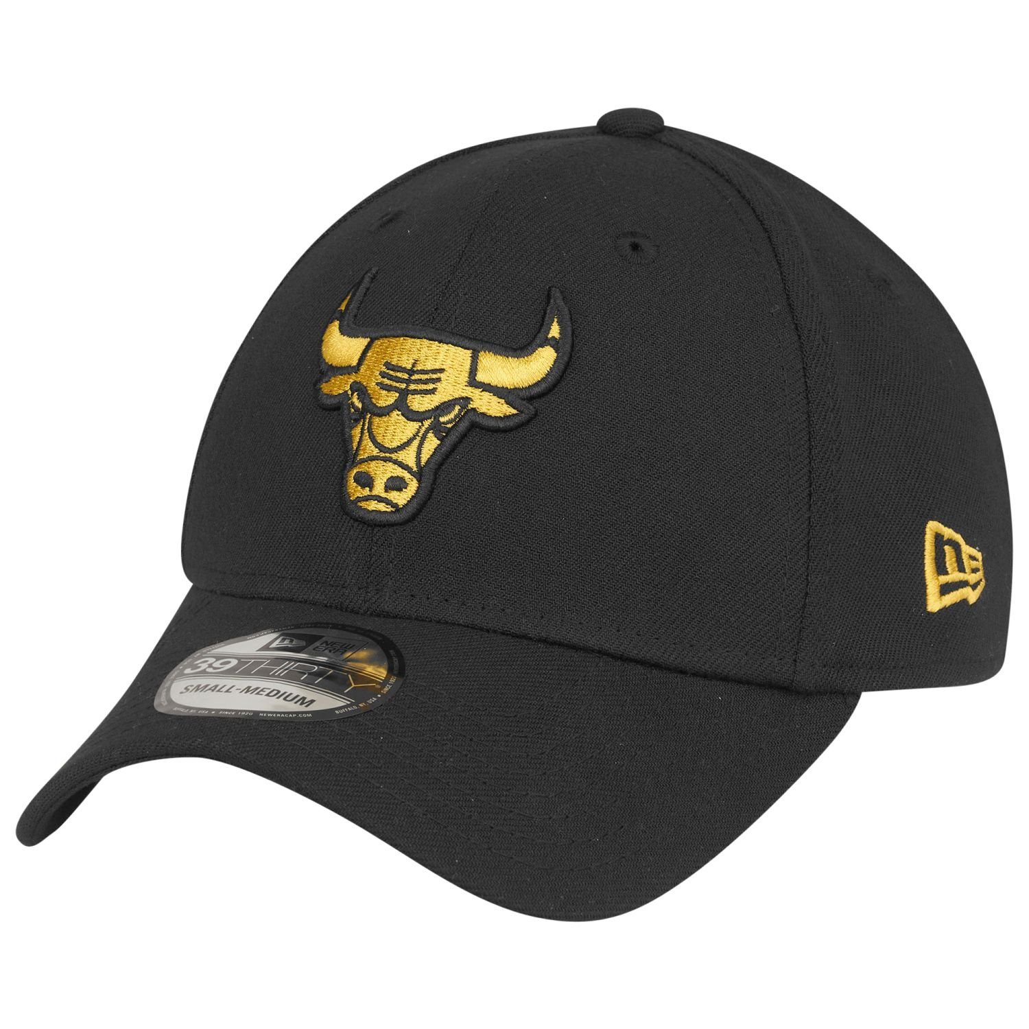 New Era Flex Cap 39Thirty Stretch Chicago Bulls gold