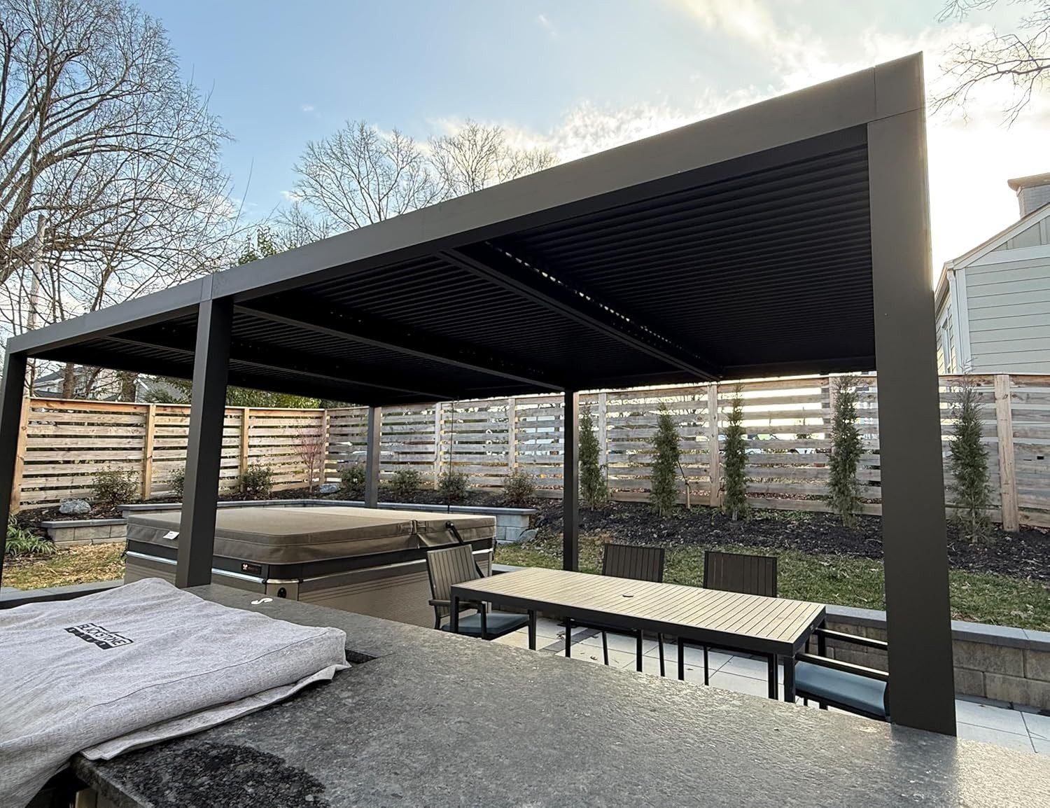 PURPLE LEAF Pergola Pavillon mit Lamellendach günstig online kaufen