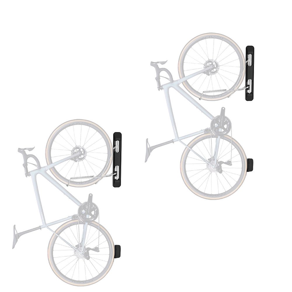Cranit Fahrradständer Set 2x Fahrrad Wandhalterung schwenkbar für 54-70mm Reifenbreite ME84