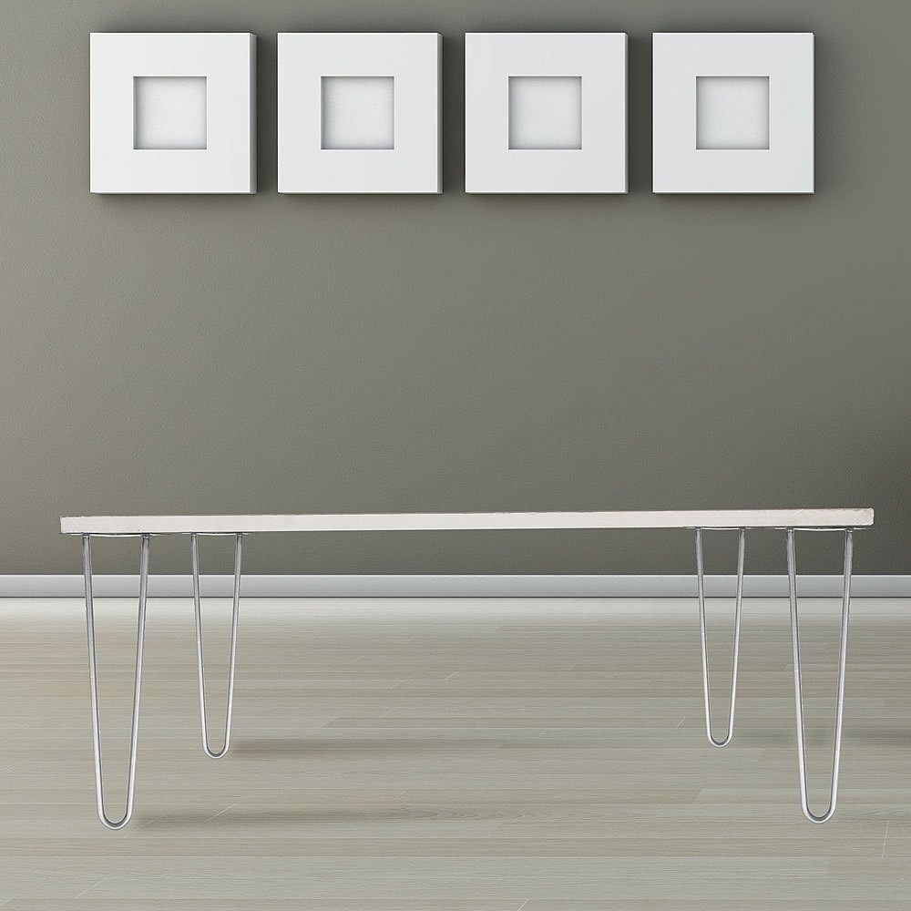 Feel2Home Tischbein Tischbeine 4er-Set Hairpin Tischgestell Kufen versch. Farben/Größen, Robust & Stabil