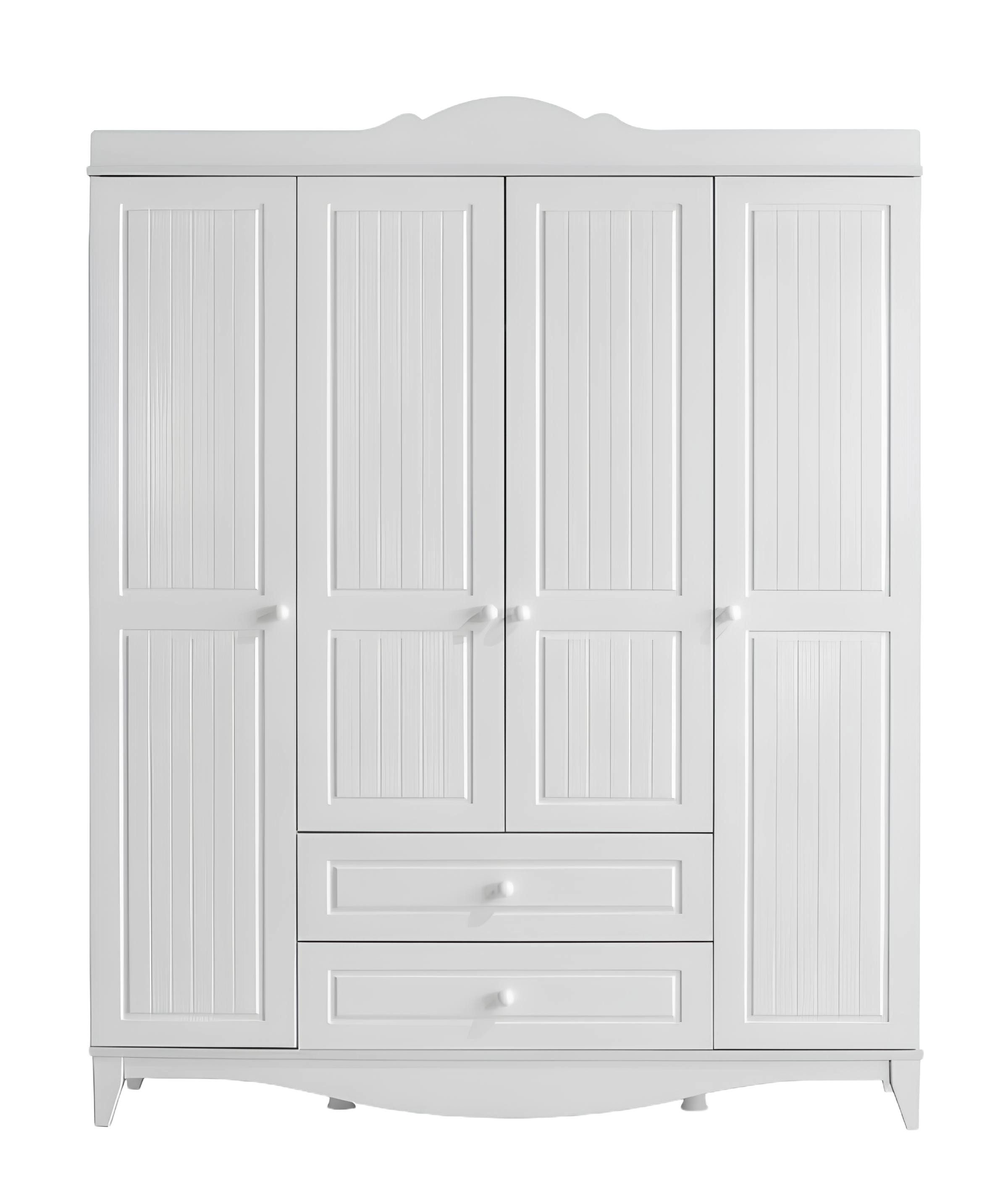 Xlmoebel Kleiderschrank Eleganter Kleiderschrank mit klassischem Design und Schubladen (Kleiderschrank) Hergestellt in Europa