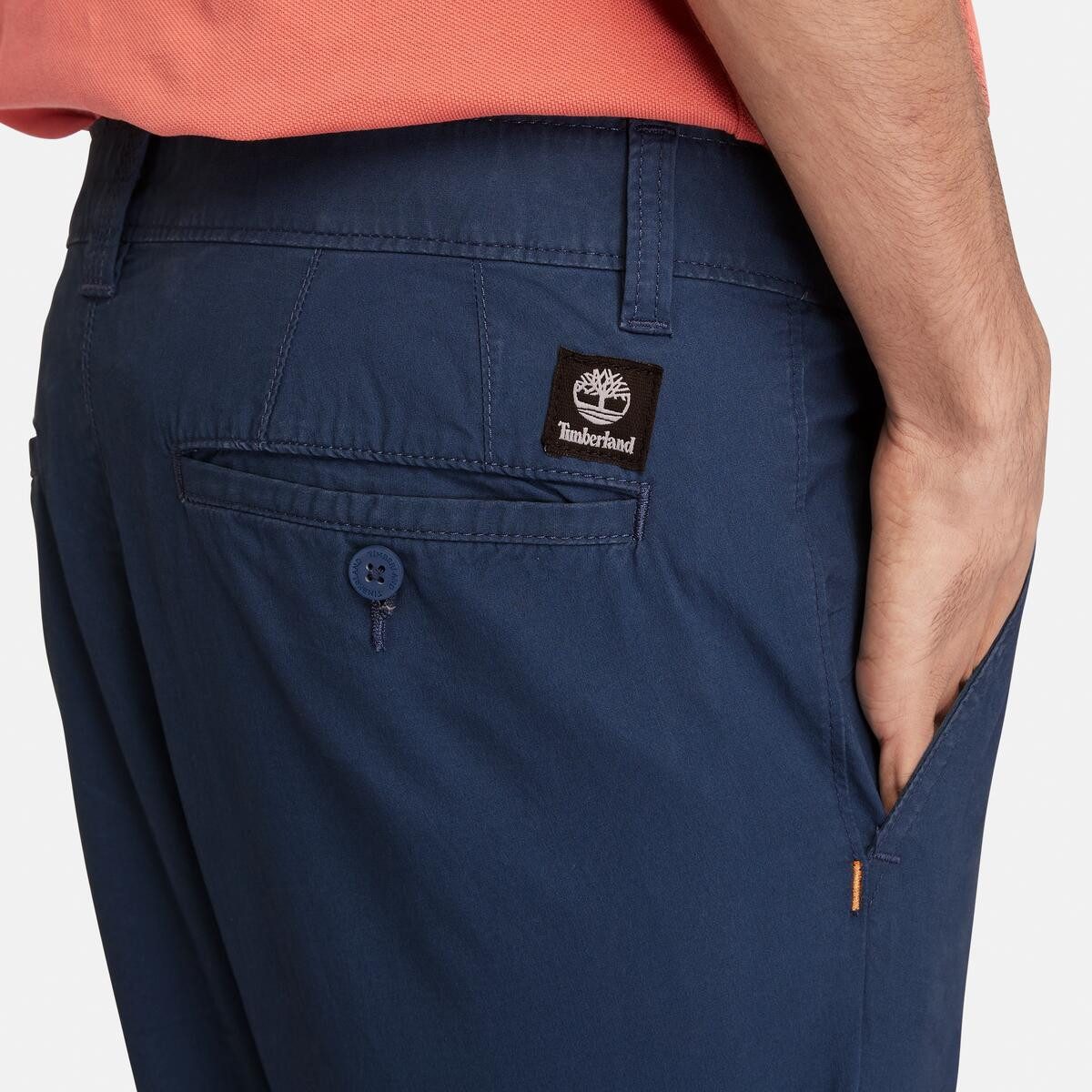 Timberland Chinohose mit Eingrifftaschen und Gesäßtaschen, aus elastischer Baumwollmischung
