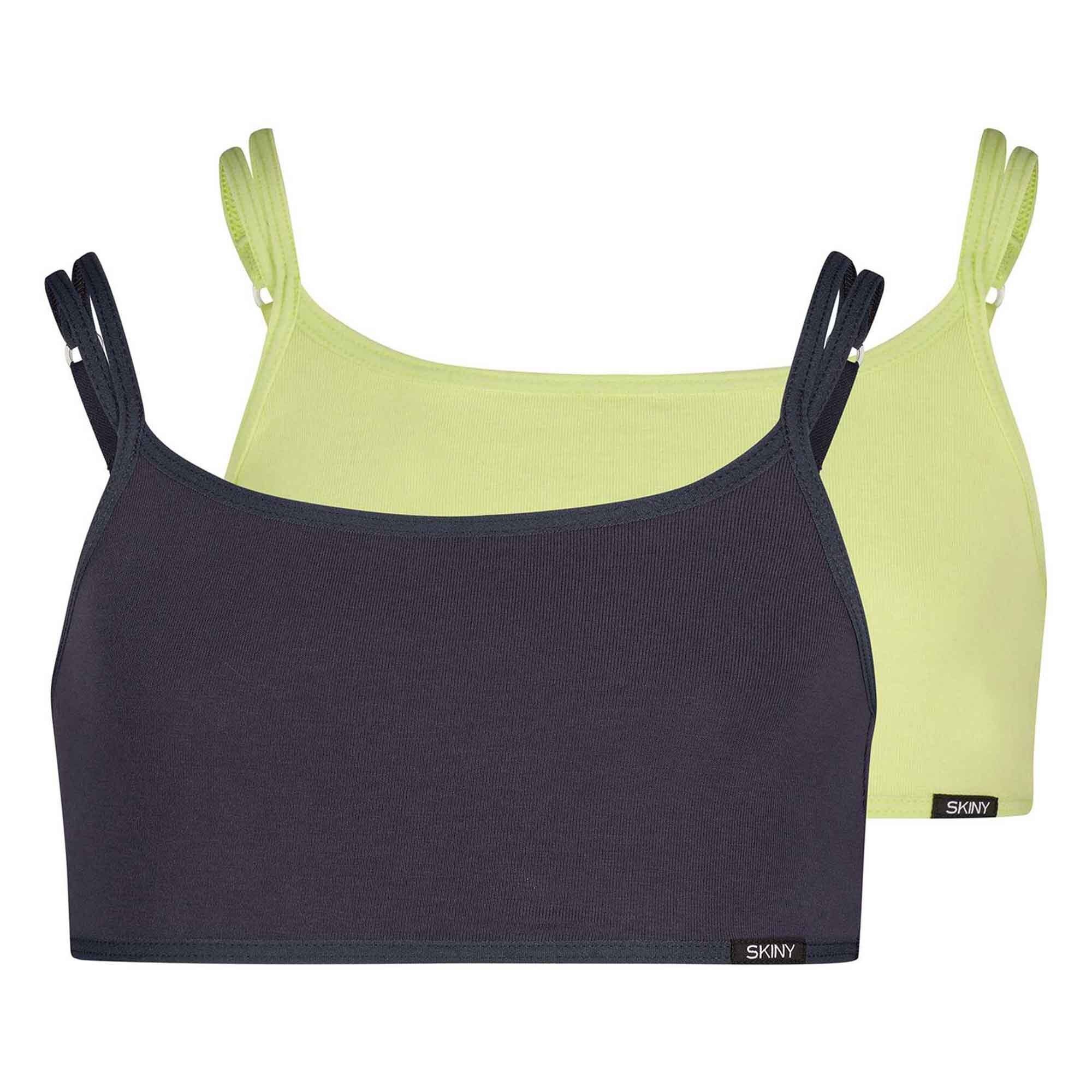 Skiny Bustier, Cotton Pack Crop Top, 2er - Mädchen Bustier