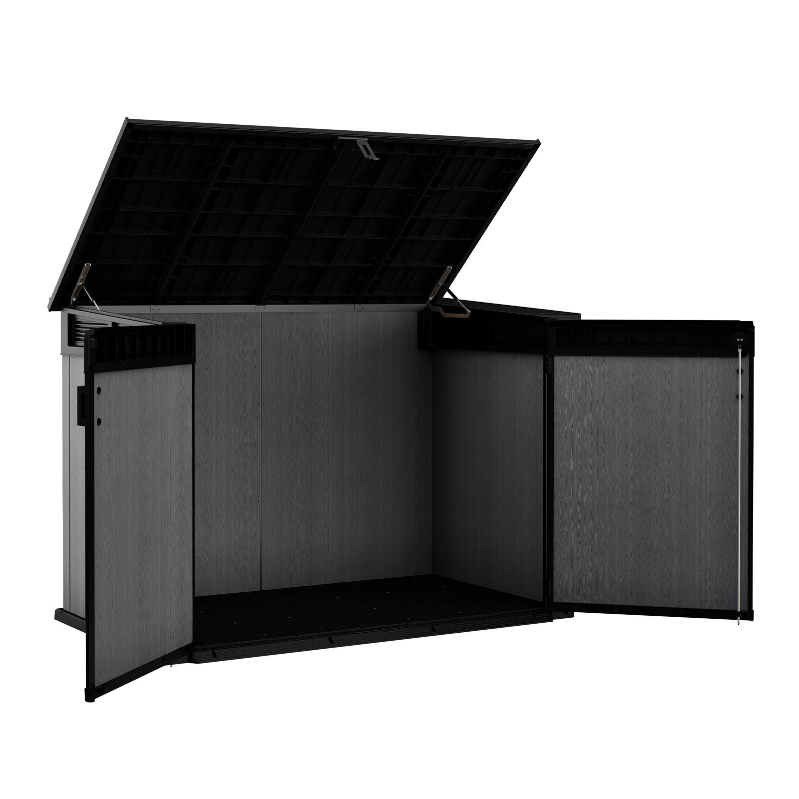 Keter Mülltonnenbox Keter DUOTECH Mülltonnenbox CORTINA MEGA, 2020 L, 2x 360 L Tonnen