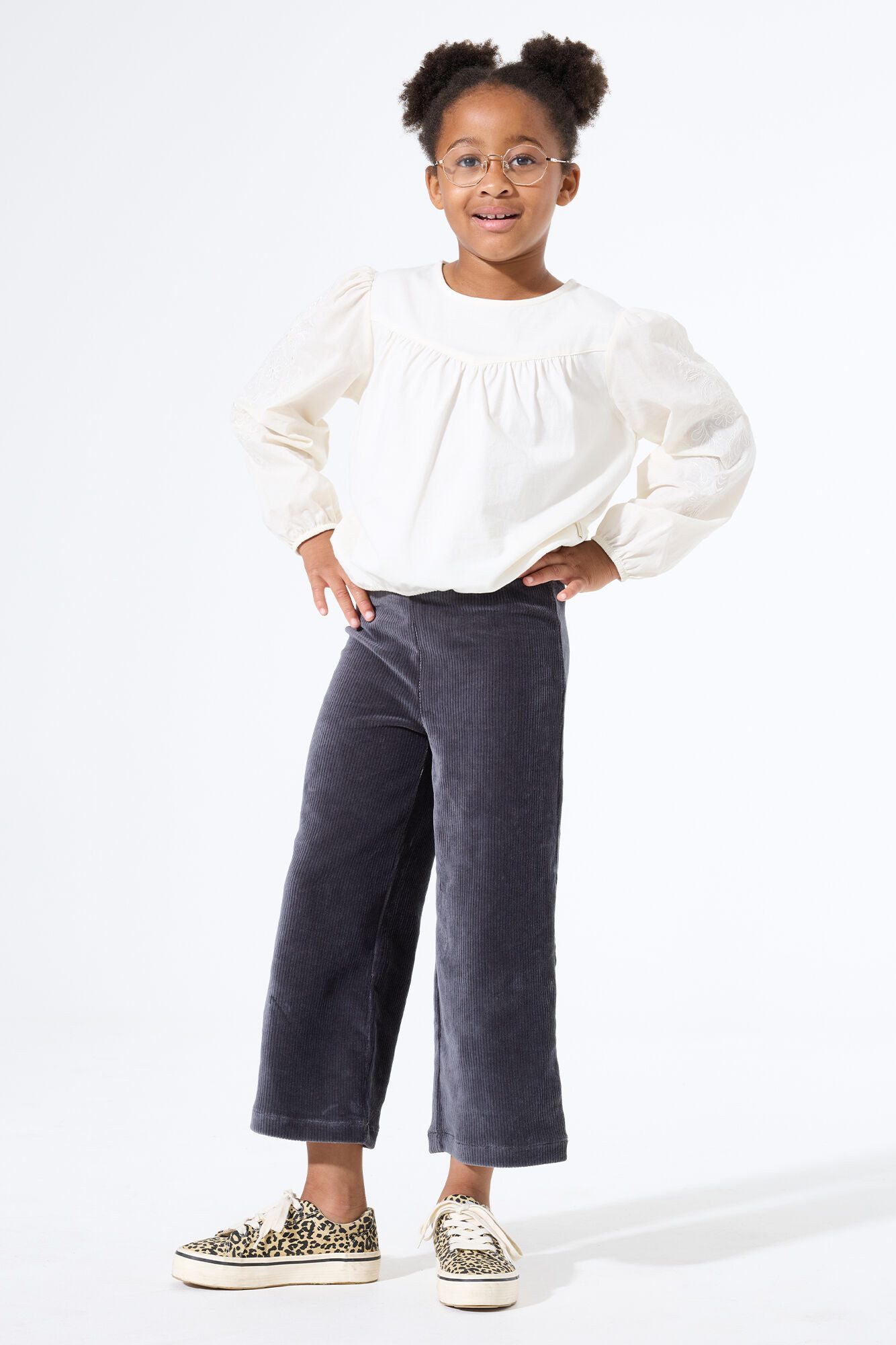 Garcia Cordhose wide leg 7/8 Länge