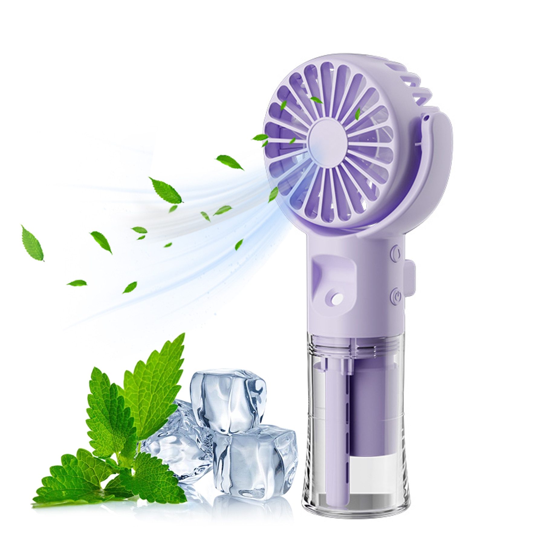 Mini USB-Ventilator Mini Handventilator, 2-in-1 Handventilator, wiederaufladbarer USB