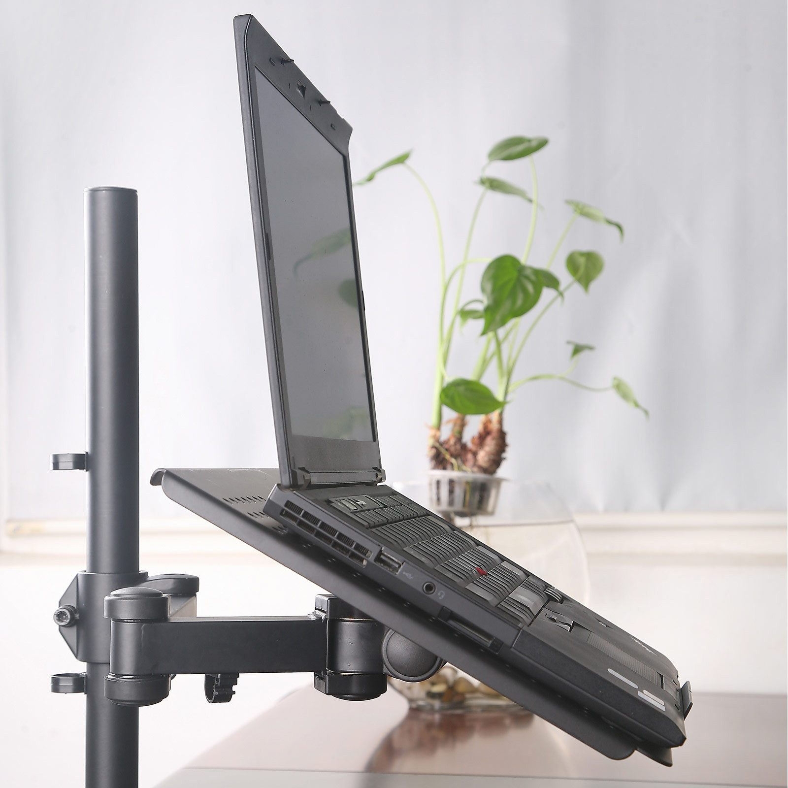 Drall Instruments Monitor-Halterung LT10B, (1-tlg., Tischhalterung für Laptop Notebook Tablet Ständer Laptopständer Halter)
