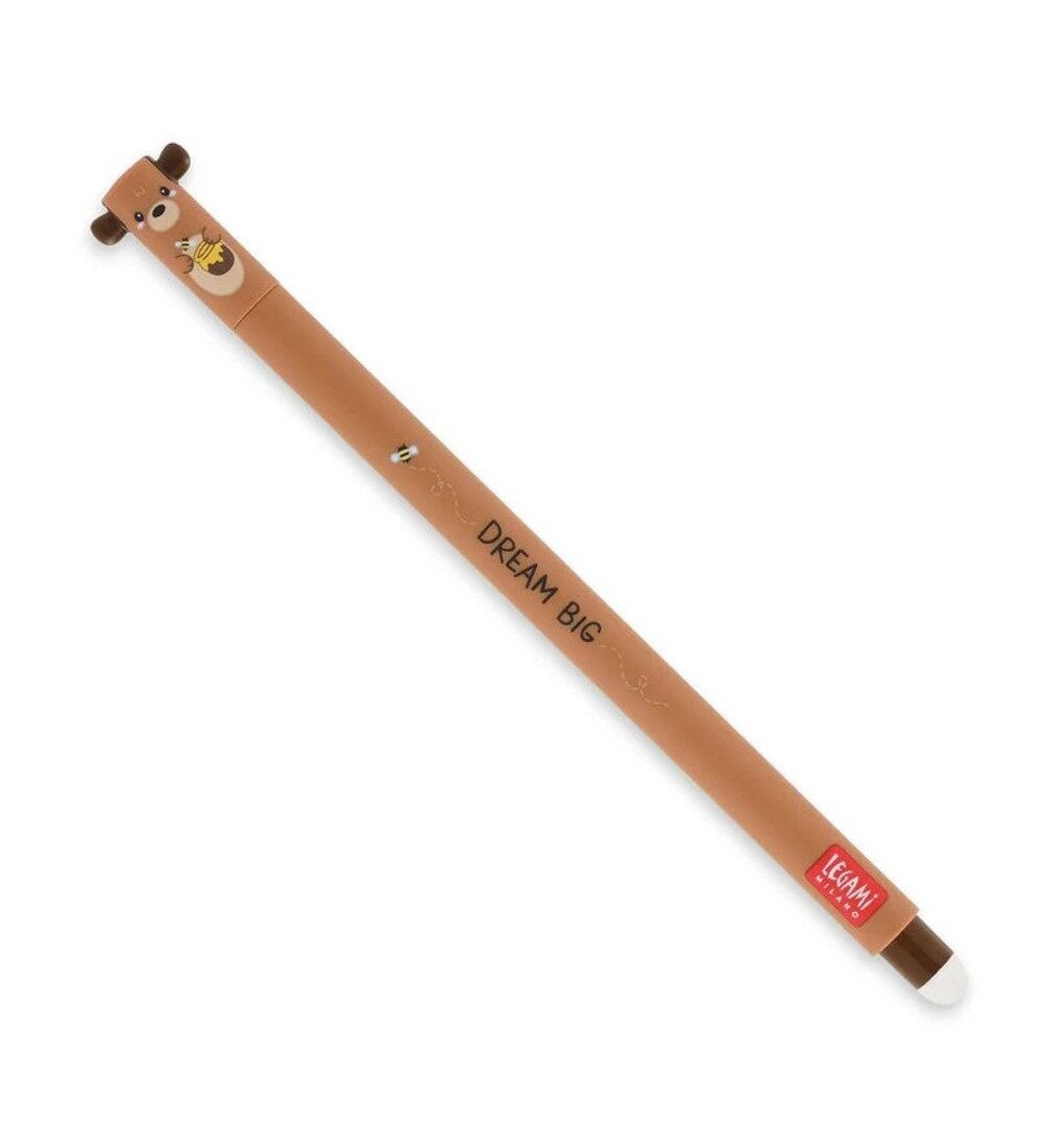 Legami Gelroller Erasable Gel Pen Teddybär 15 cm braun