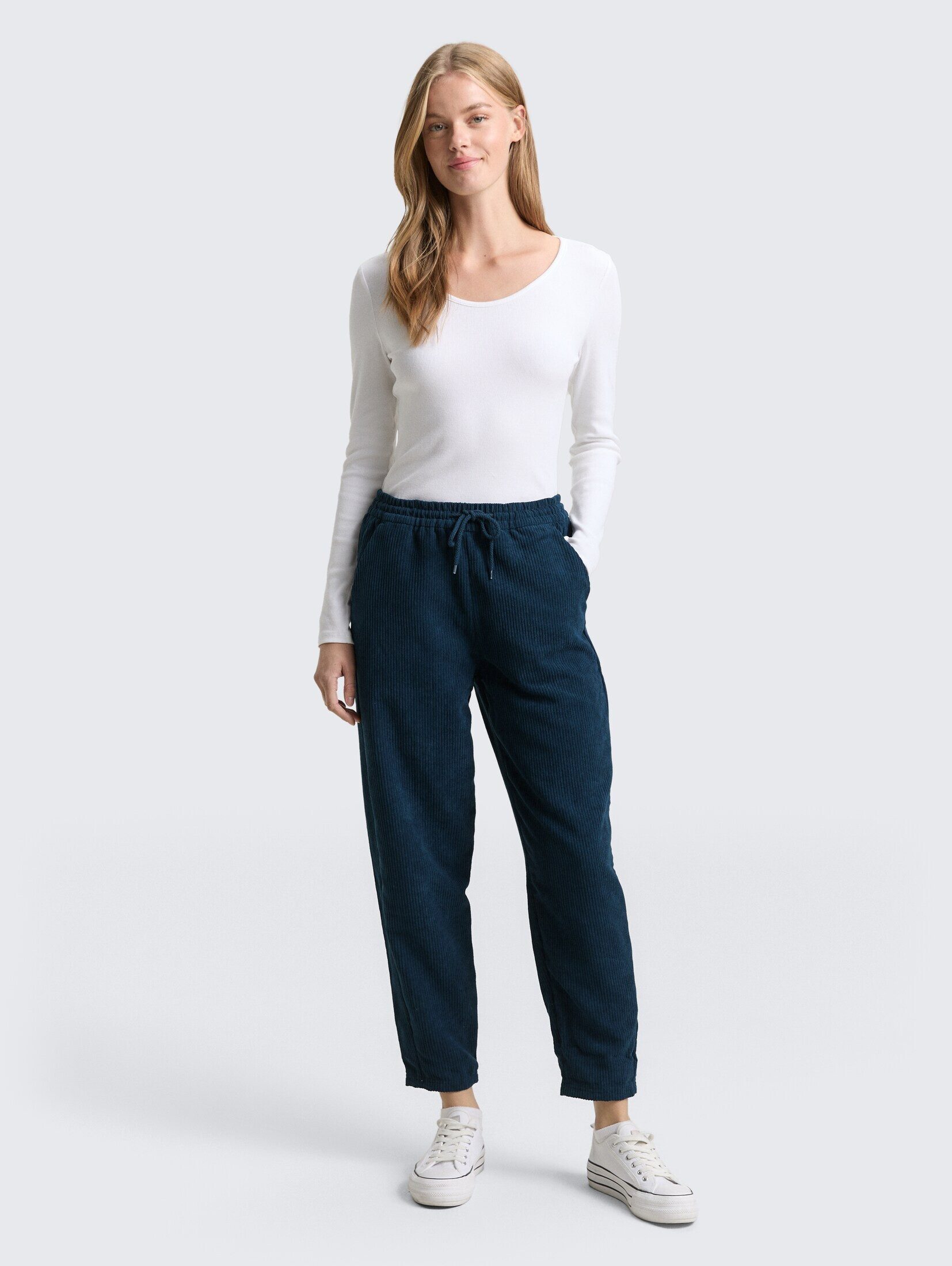 TOM TAILOR Denim 7/8-Hose Hosen & Chino Cordhose mit Kordelzug günstig online kaufen