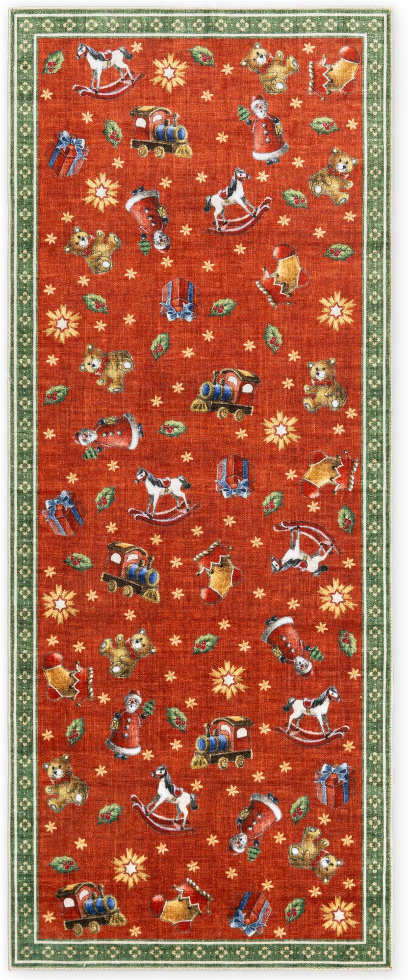 Villeroy & Boch Teppich Toy's Delight Nostalgic Noel, rechteckig, Höhe: 3 mm, Weihnachten, Toys Delight, Wohnzimmer, Waschbar, Baumrock, Christmas – Bild 2 von 5