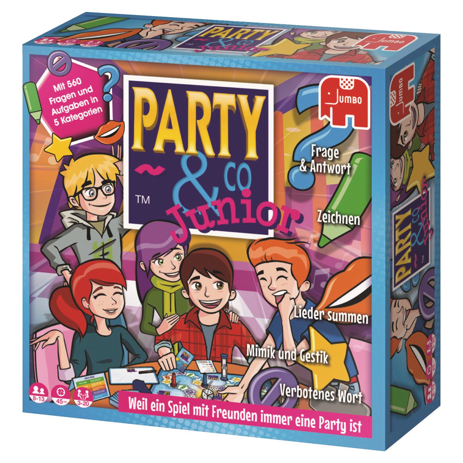 Jumbo Spiele Spiel Jumbo Spiele 17793 Party & Co Junior, Kinderspiel, JUMBO 17793 Party & Co Junior, Kinderspiel, Made in Europe