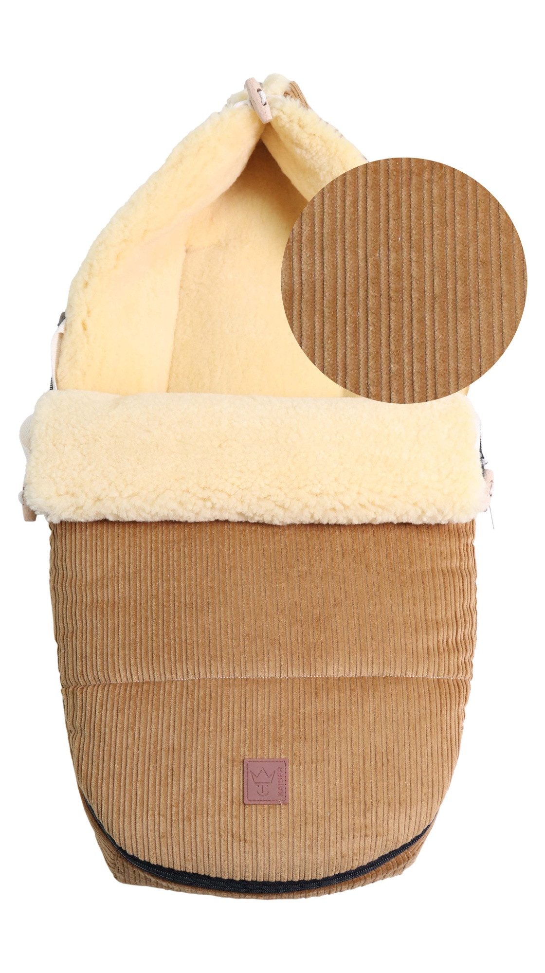 Fußsack Filia Cord Lammfell Babyschalen Fußsack