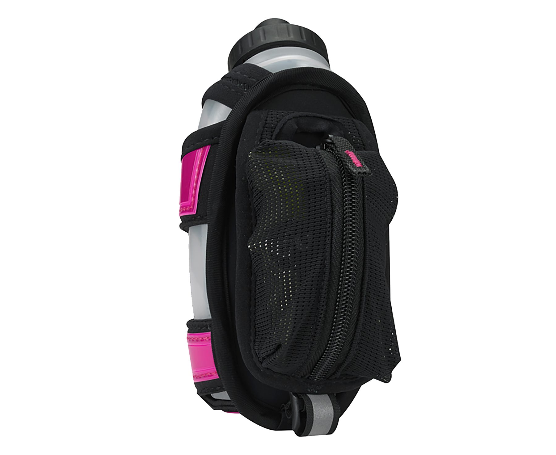 Fitletic Laufgürtel Hydra Neon-Pink Ein-Hand Trinksystem Handtasche Pocket, Laufausrüstung mit Trinkflasche, Premium