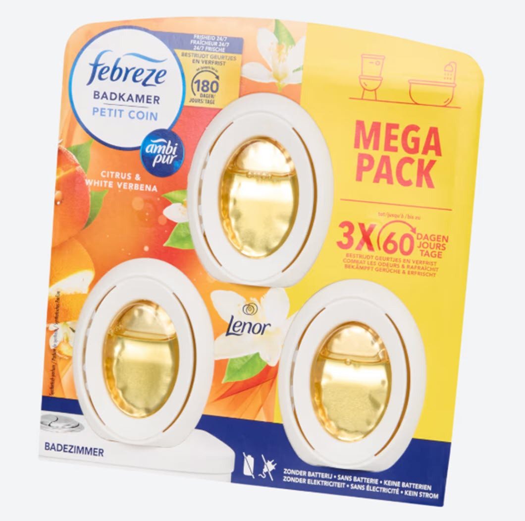 Febreze Raumduft Febreze Ambi Pur Mega Pack 2in1 Luftererfrischer 3 Stück (3-St)