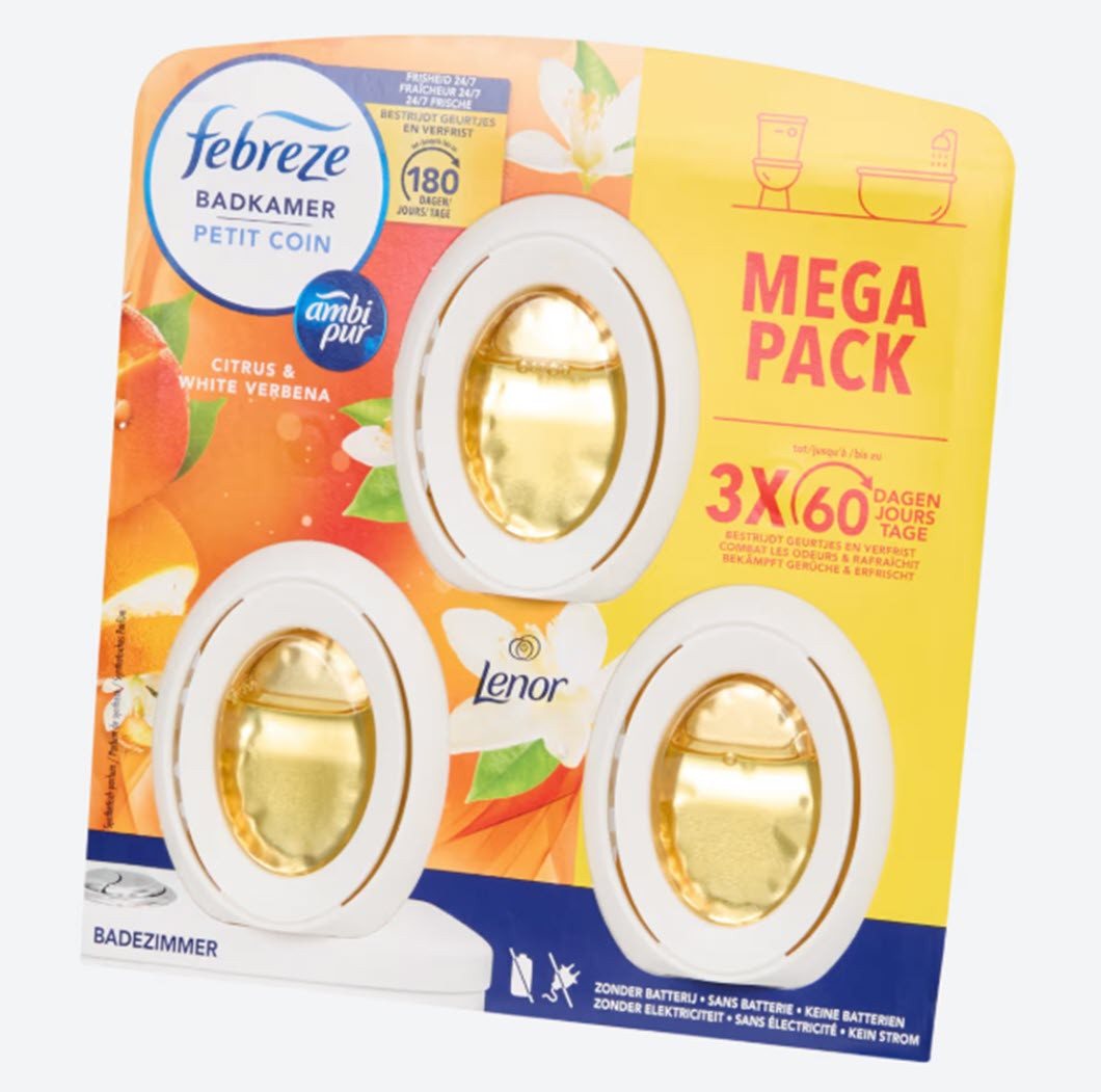Febreze Raumduft Febreze Ambi Pur Mega Pack 2in1 Luftererfrischer 3 Stück (3-St)