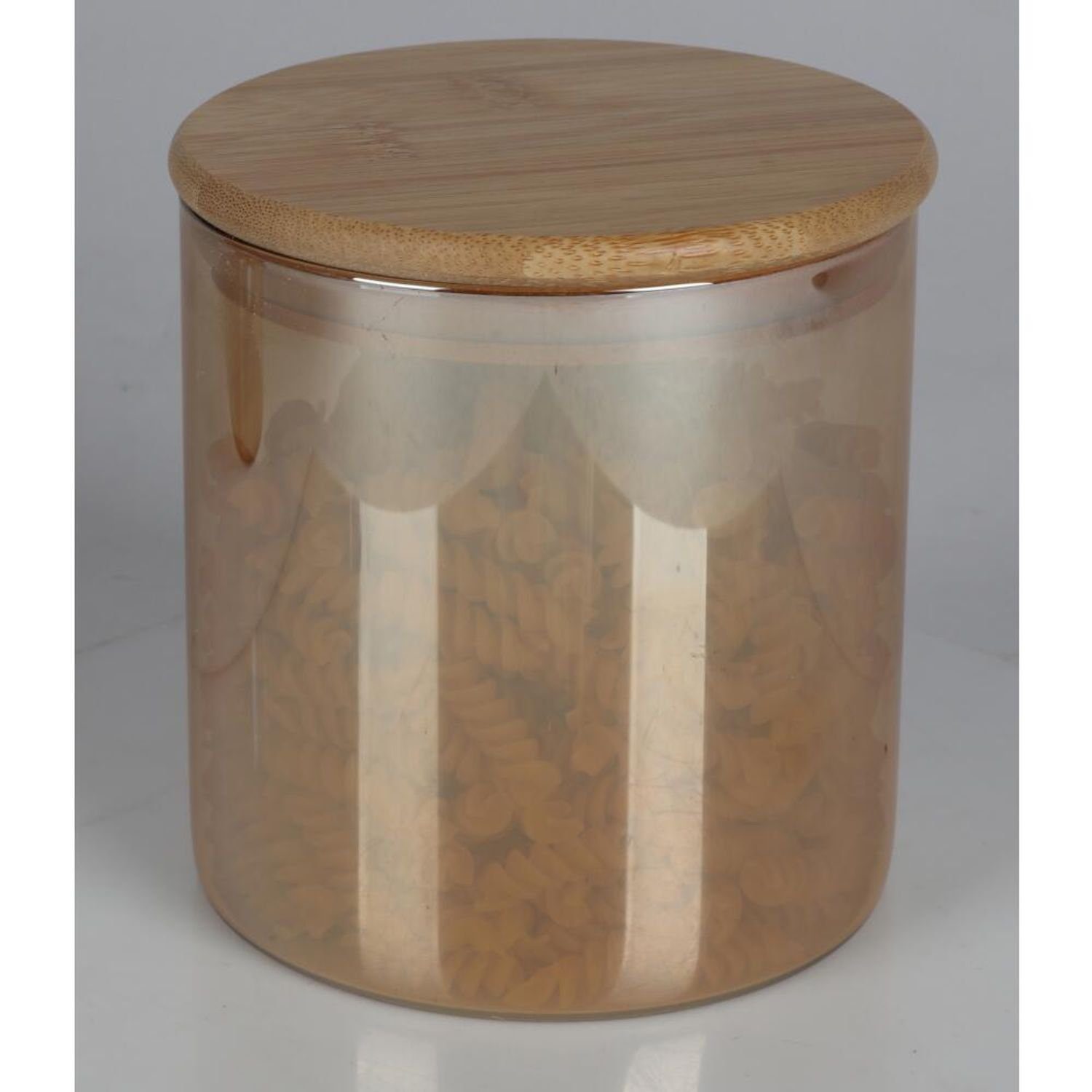 Glas Vorratsglas BURI Behälter Box Nud, Vorratsdose 12x Aufbewahrung Gefäß Müsli Bambusdeckel