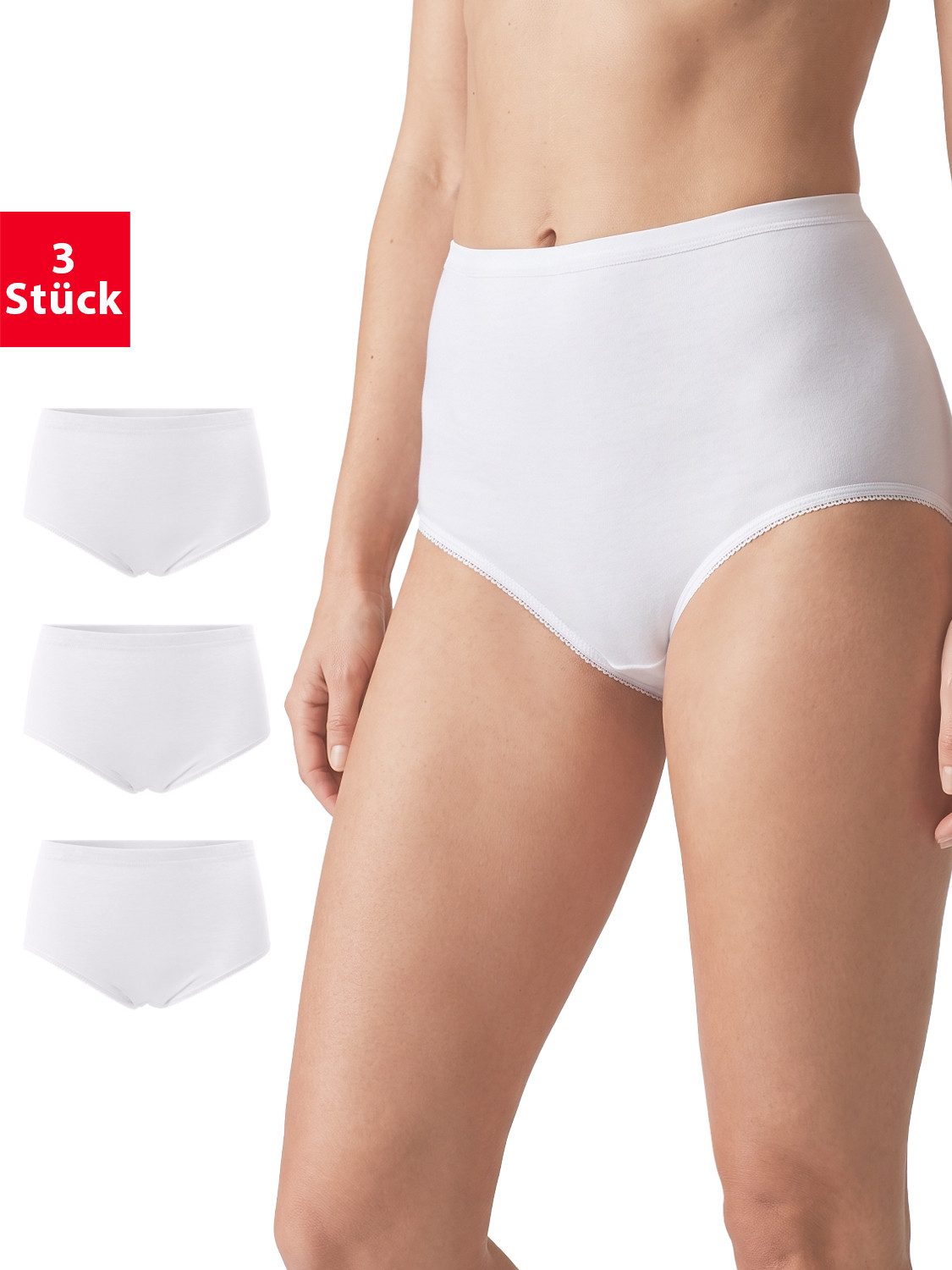 celodoro Taillenslip Damen Taillenslip (3er / 6er Pack) ohne Seitennähte