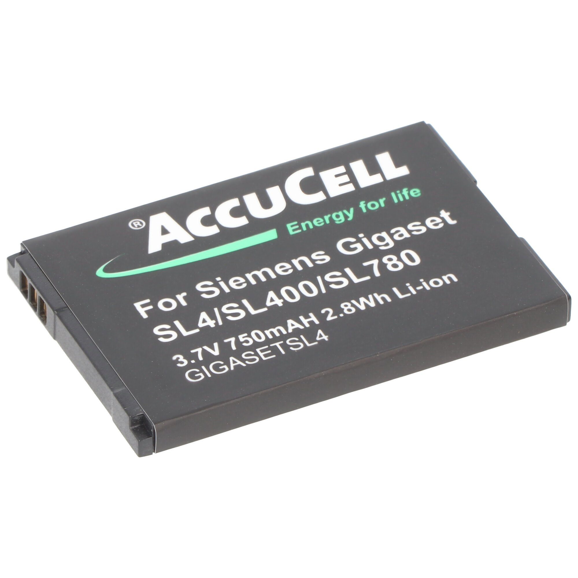 AccuCell Akku passend für Siemens Gigaset V30145-K1310K-X444, V30145-K1310-X44 Akku 700 mAh (3,7 V)