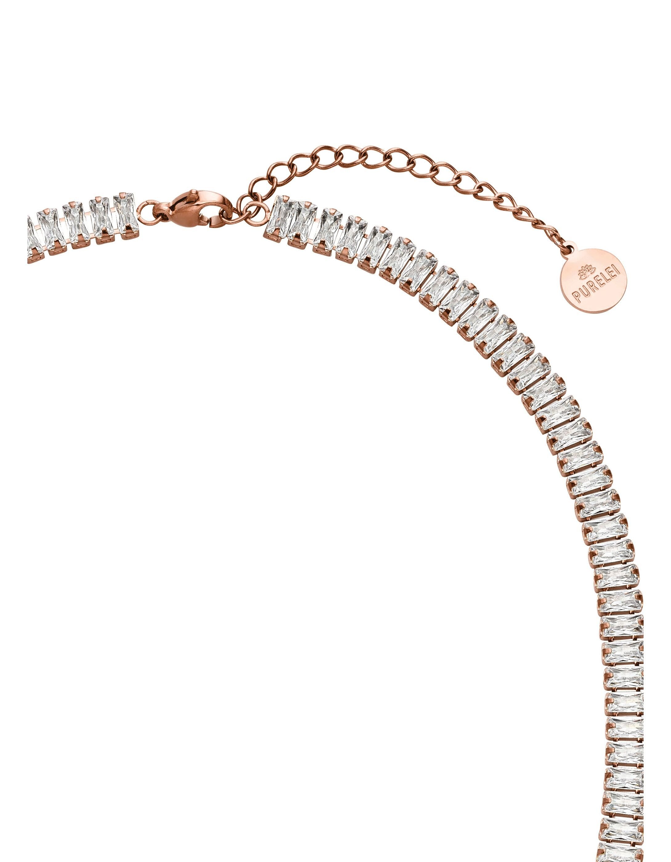 Purelei Kette mit Anhänger Crystal Glow (Kette mit Anhänger, 1-tlg)