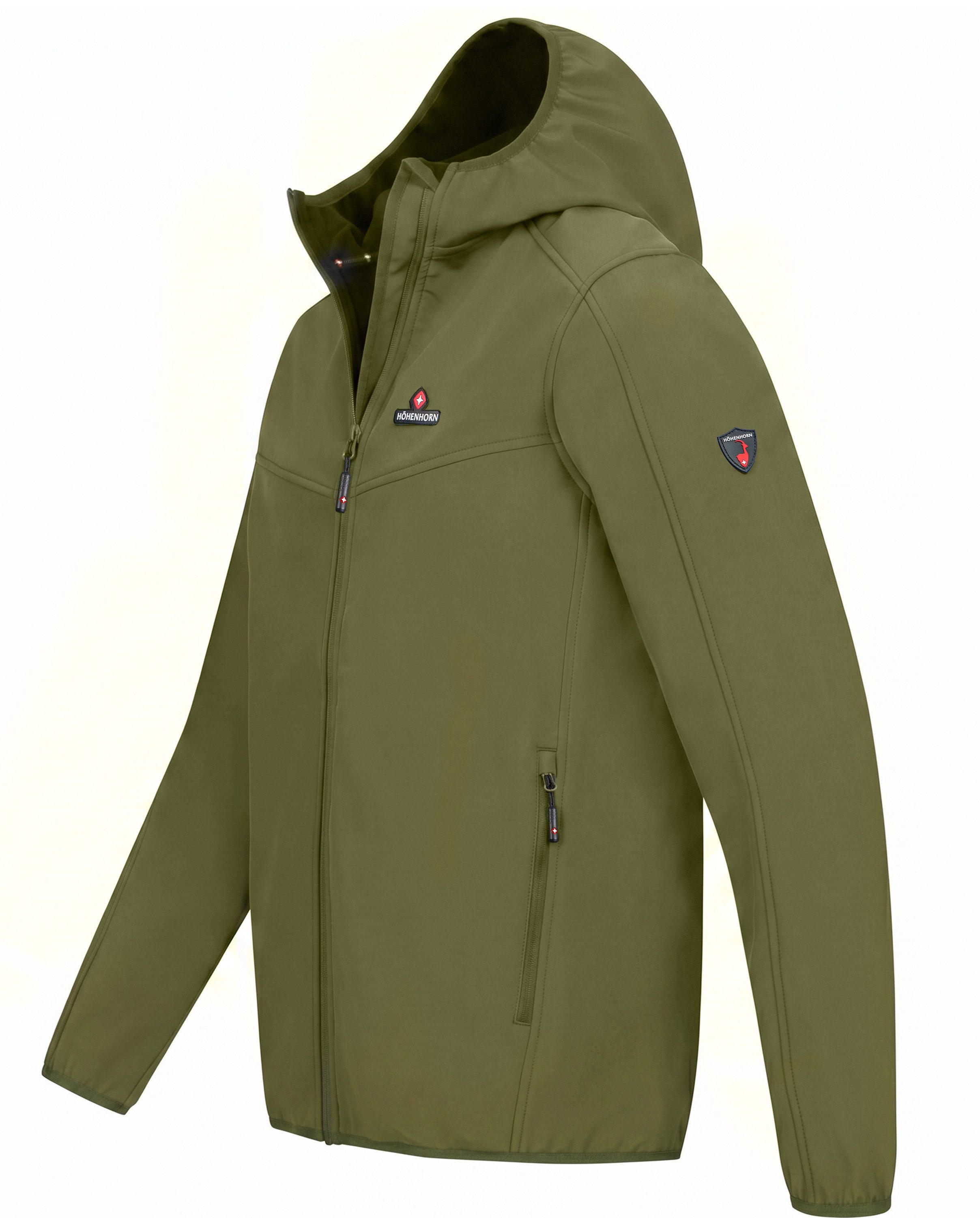 Höhenhorn Softshelljacke Alpberg Herren leichte Jacke für Männer Outdoor Übergangsjacke Microfleece-Innenfutter, Atmungsaktiv – Bild 2 von 5