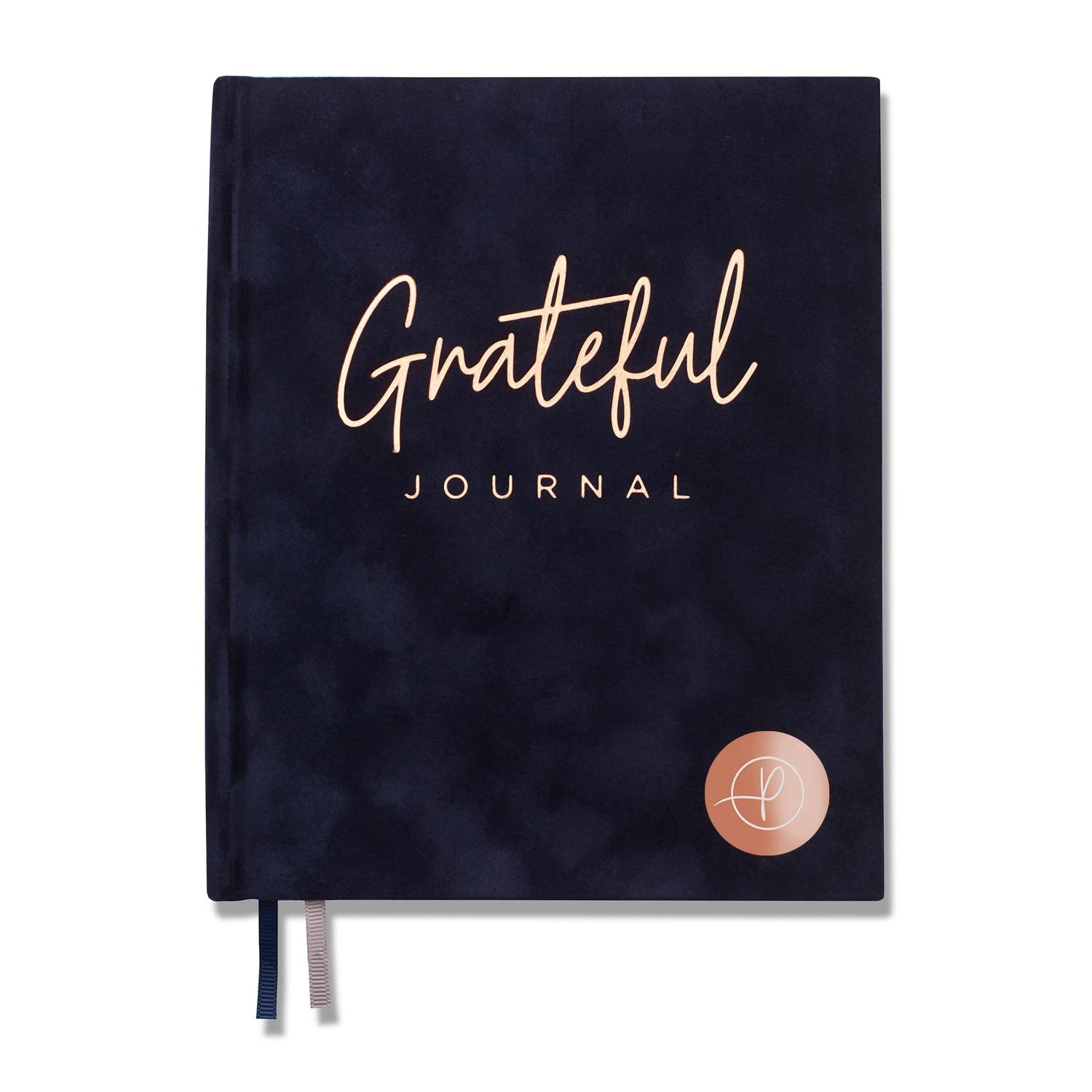 Briefpapier Tagebuch Grateful Journal dunkelblau