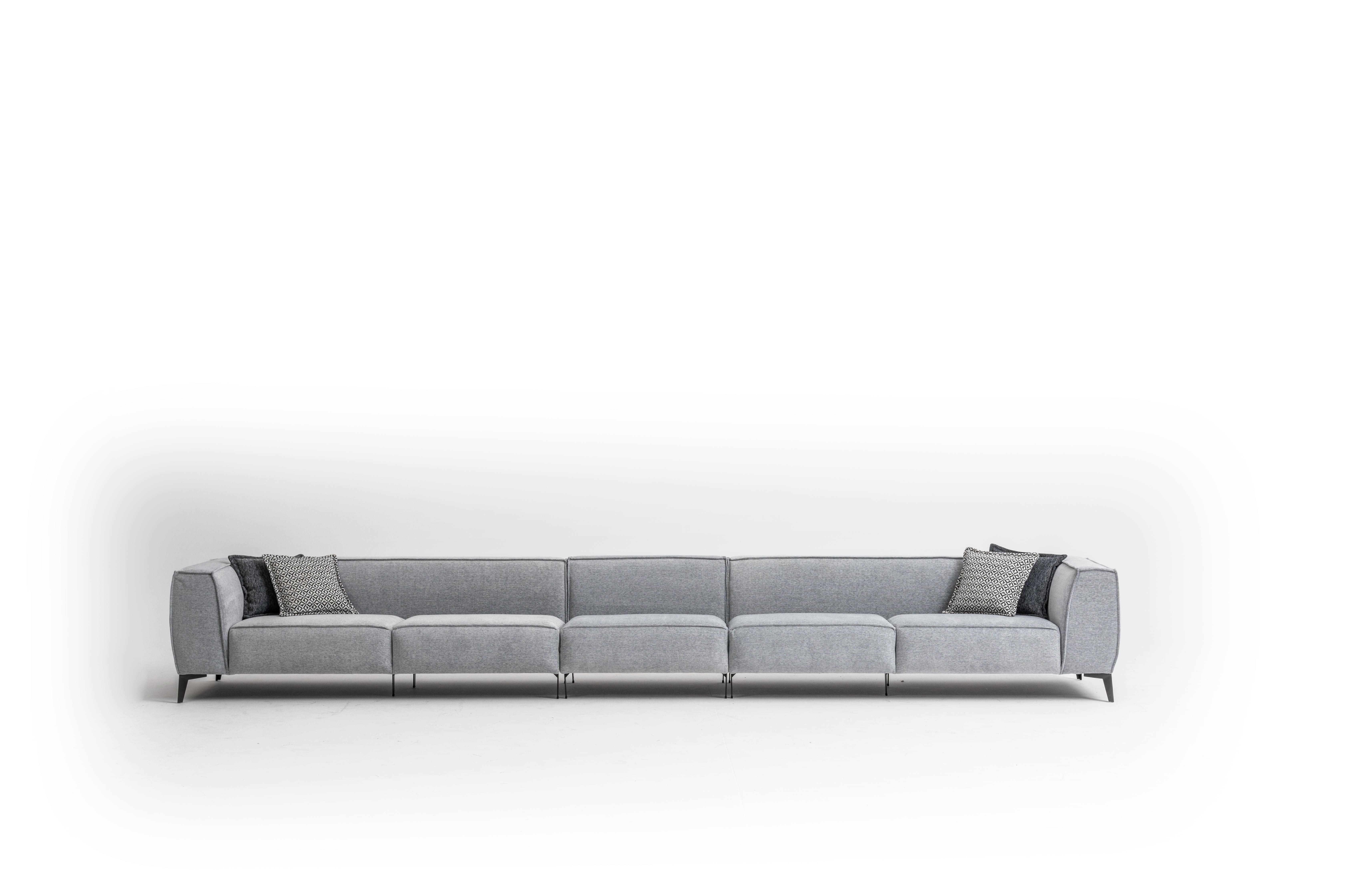 Xlmoebel Big-Sofa Italienisches Big Sofa mit elegantem Design und Textilbezug, 1 Teile, Hergestellt in Europa