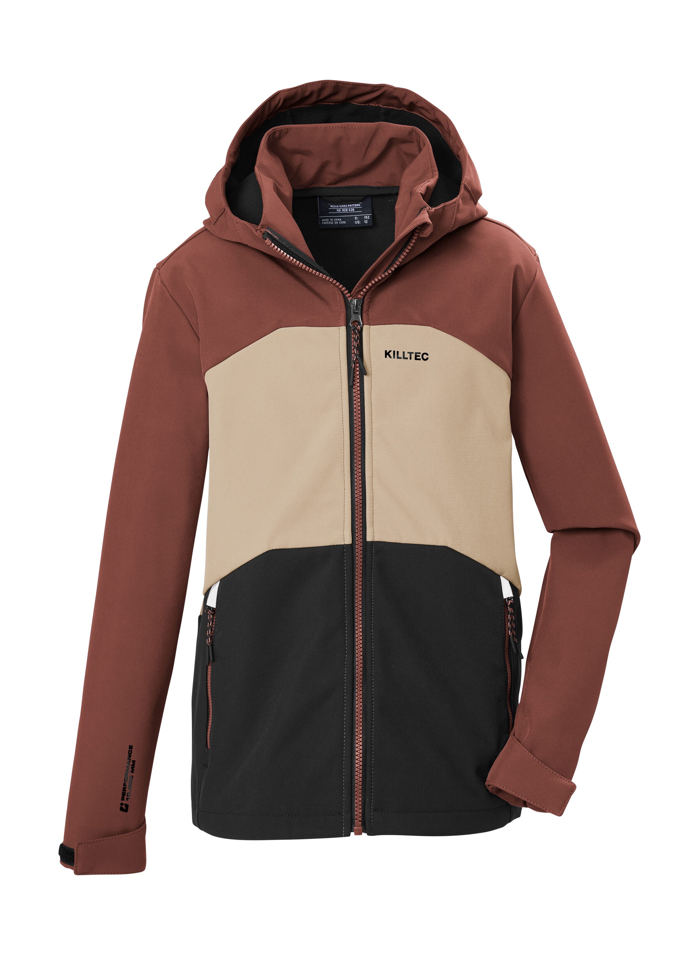 Killtec Softshelljacke KOW 177 BYS SFTSHLL JCKT Wind- und wasserabweisende Kinder-Softshelljacke mit Fleece