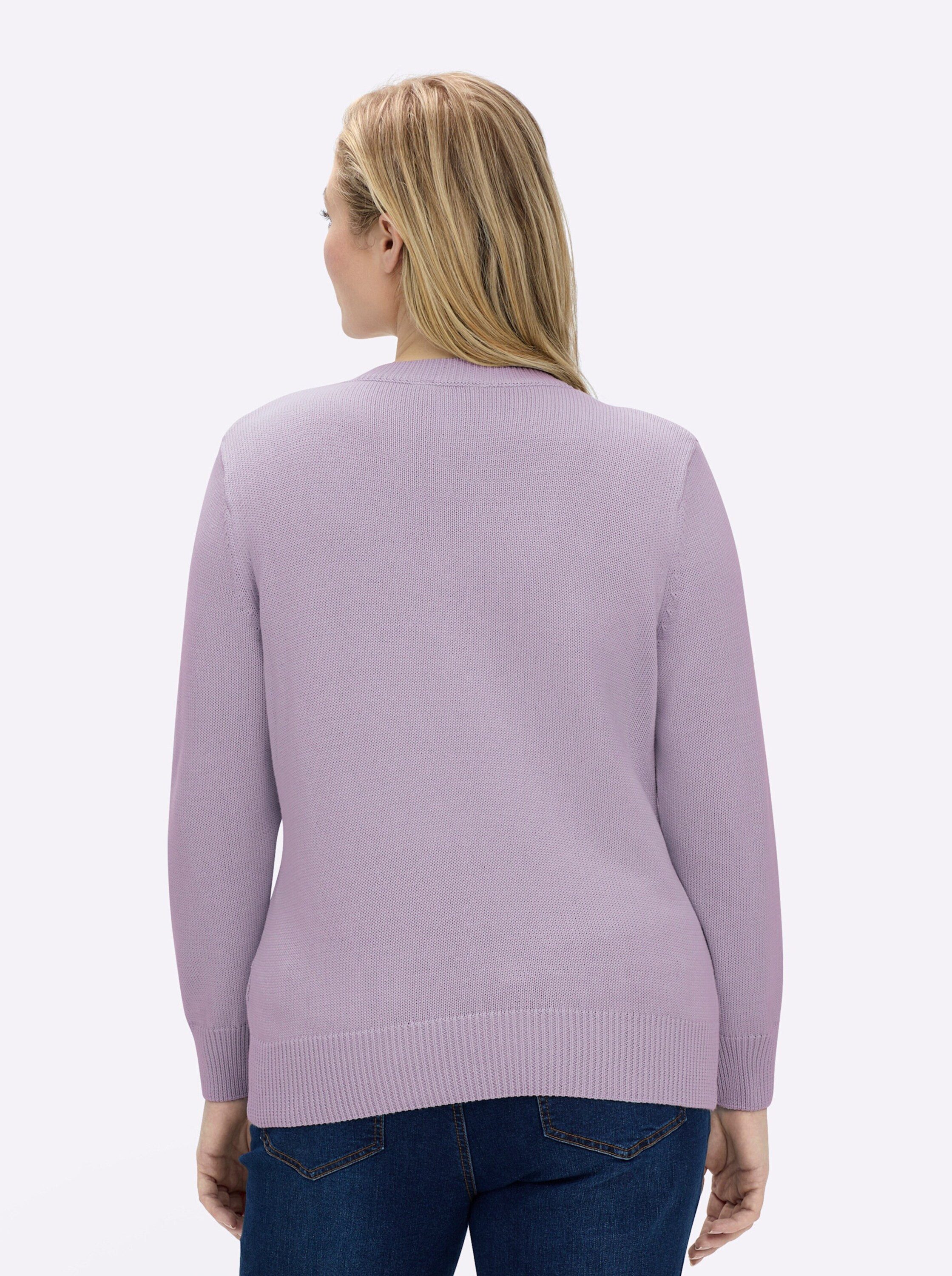 Witt Strickpullover Pullover Langarm Materialmix