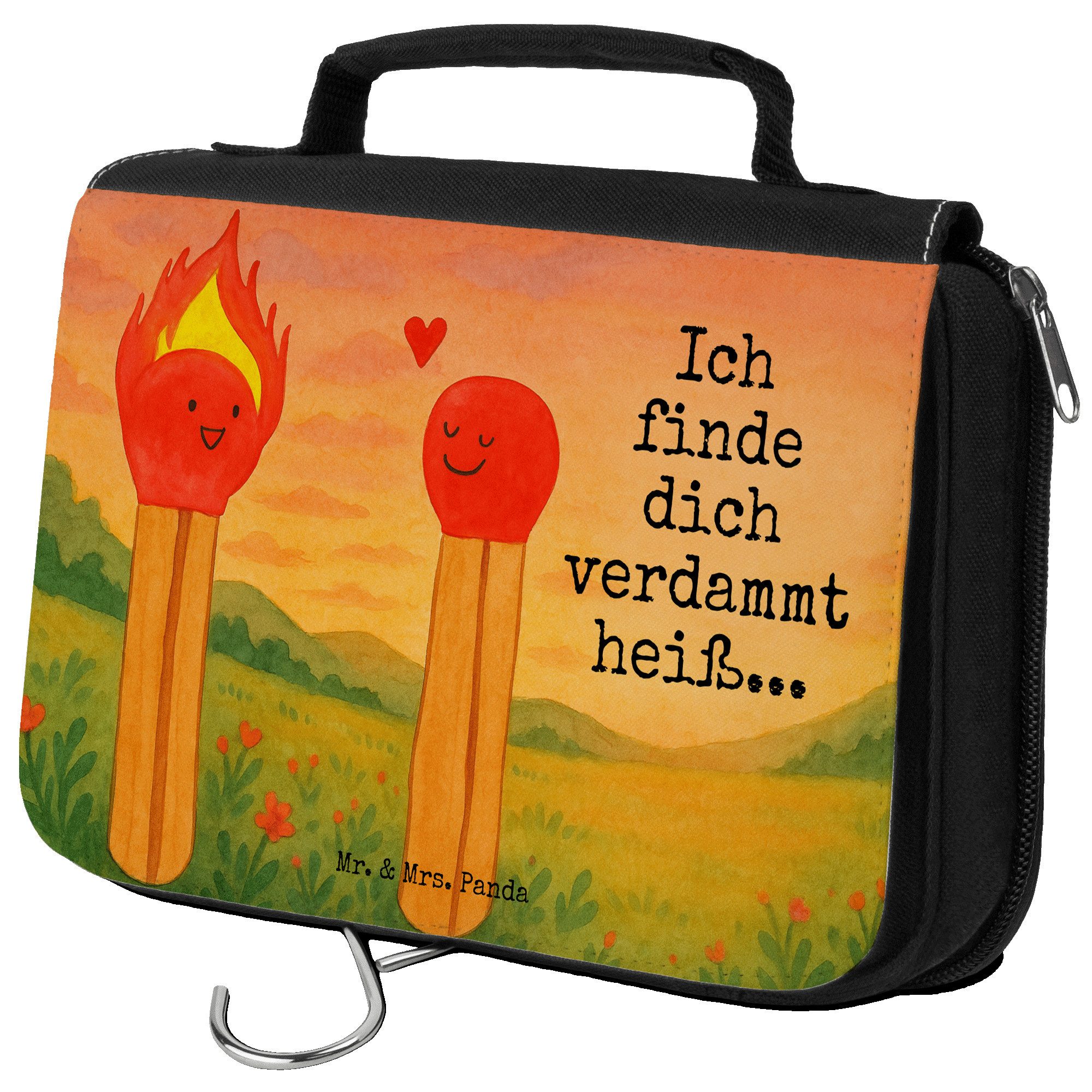 Kulturbeutel Streichhölzer Design, kosmetiktäschchen, Weiß, beauty case, Freundin