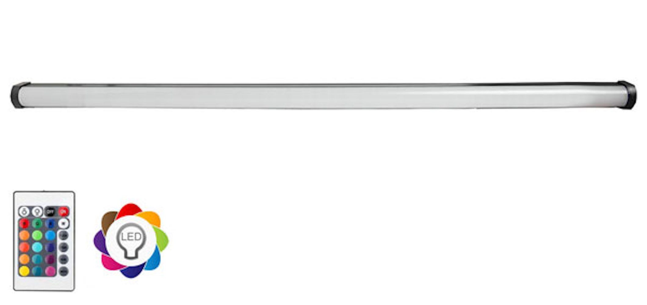 Feldmann-Wohnen LED Wandleuchte Wandleuchte Lumos Serewy 395NGR1109 Multicolor #dv88, 120 cm LED-Streifen Multicolor