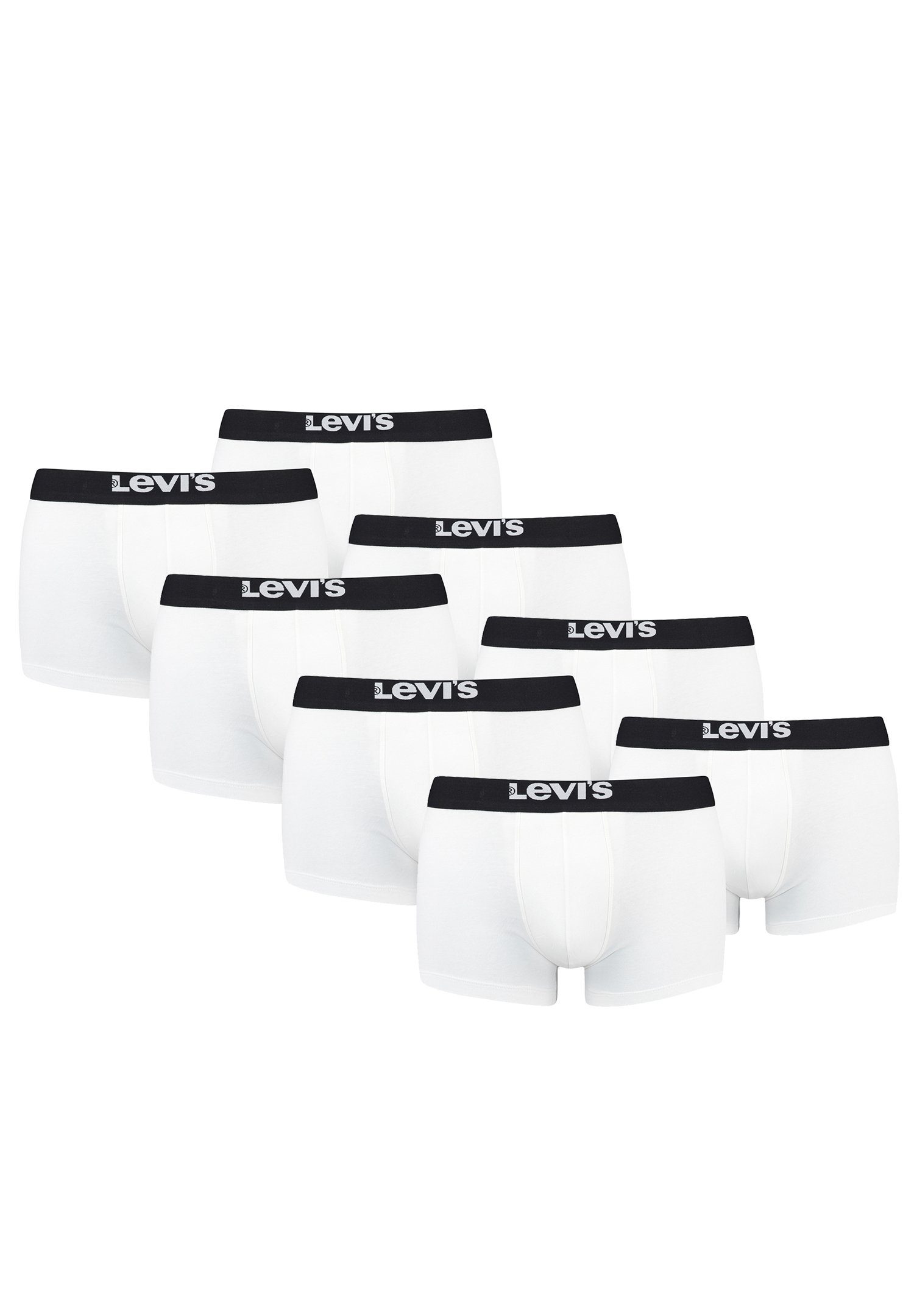 Levi's® Boxershorts LEVIS MEN SOLID BASIC TRUNK ORGANIC CO 8er Pack (Set, 8-St., 8er-Pack) White / Black