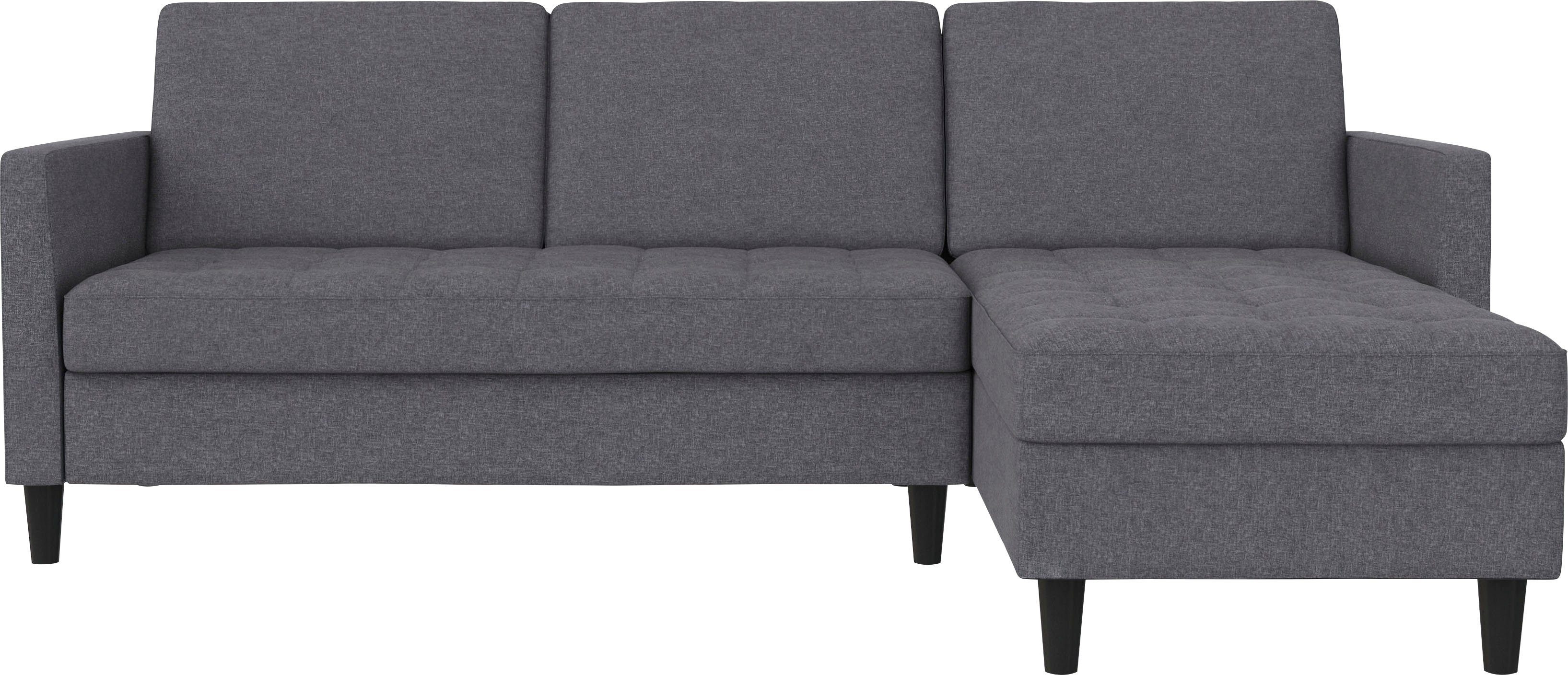 Dorel Home Ecksofa Presley, L-Form, Ecksofa mit Bett-Funktion und Stauraum, verstellbare Rückenlehne. Reduzierter Preis € 769,99. Unverbindliche Preisempfehlung € 1.549,00
