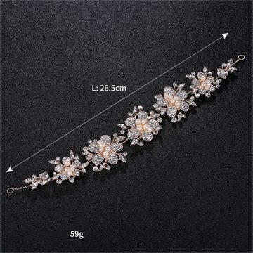 UNDOE Diadem Haarschmuck,Diadem Braut-Haar-Accessoires,Blumen Haarbänder