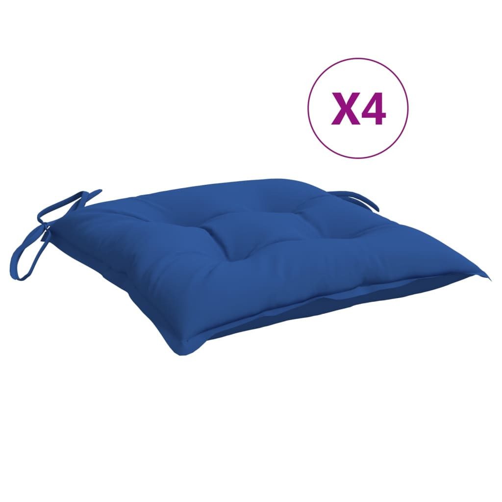 vidaXL Sitzauflage Stuhlkissen 4 Stk. Blau günstig online kaufen