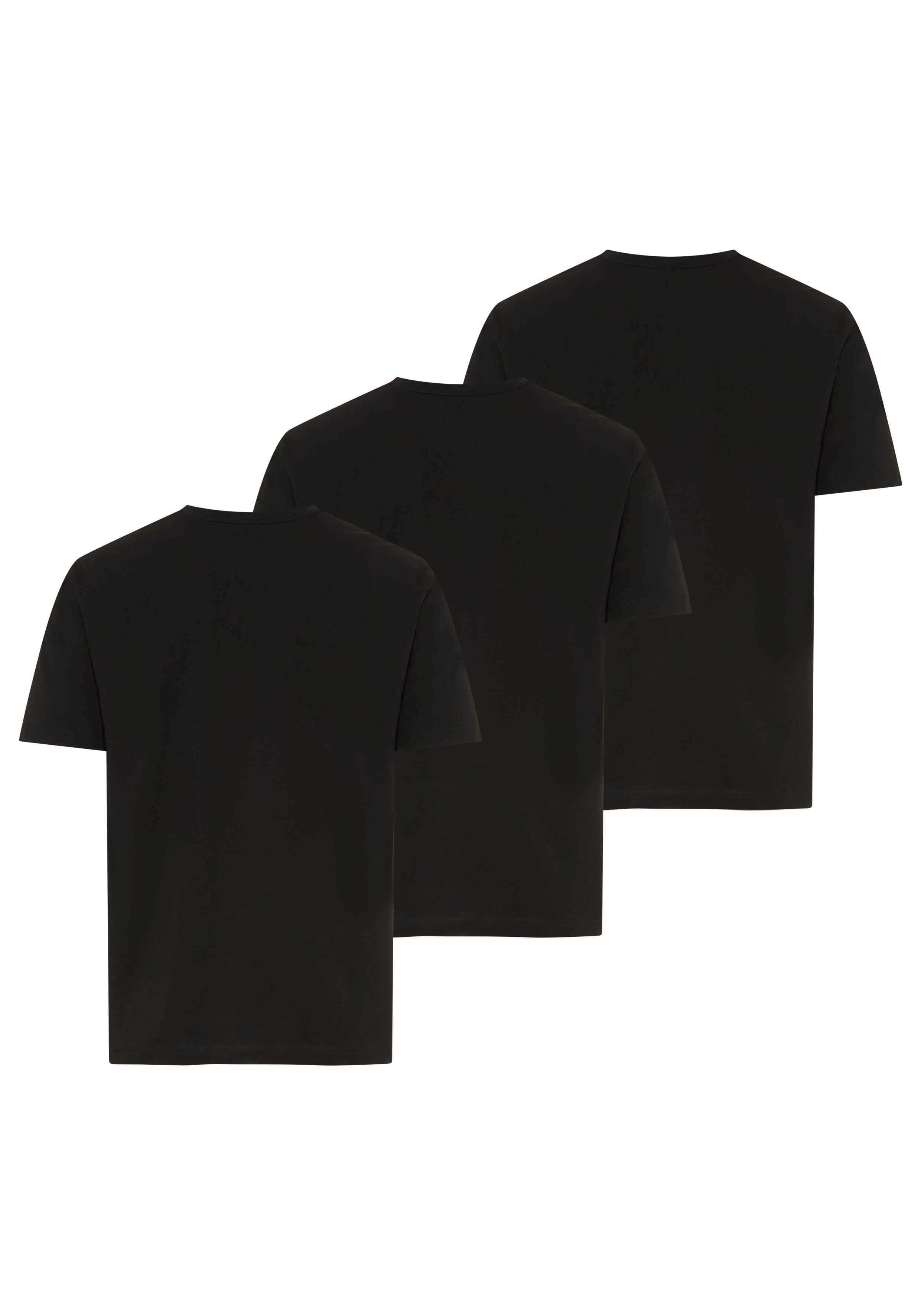 BOSS GREEN T-Shirt Tee 3Pack Regular Fit (Packung, 3-tlg., 3er-Pack) Stretch Jersey Cotton, Logo on Chest, Sparpackung