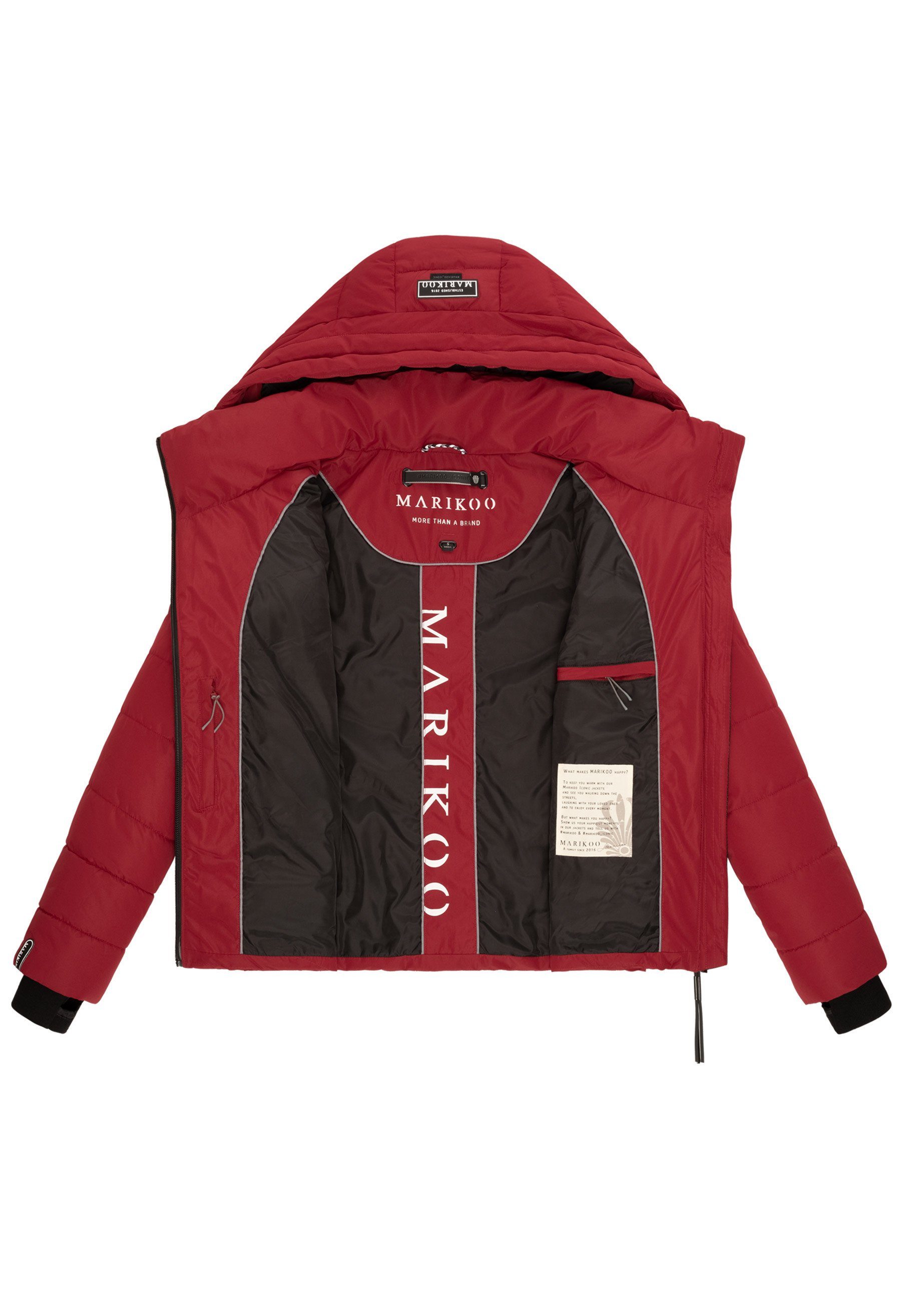MARIKOO Samuiaa XVI XS-XXL Veste D'hiver Chaude Matelassée Avec